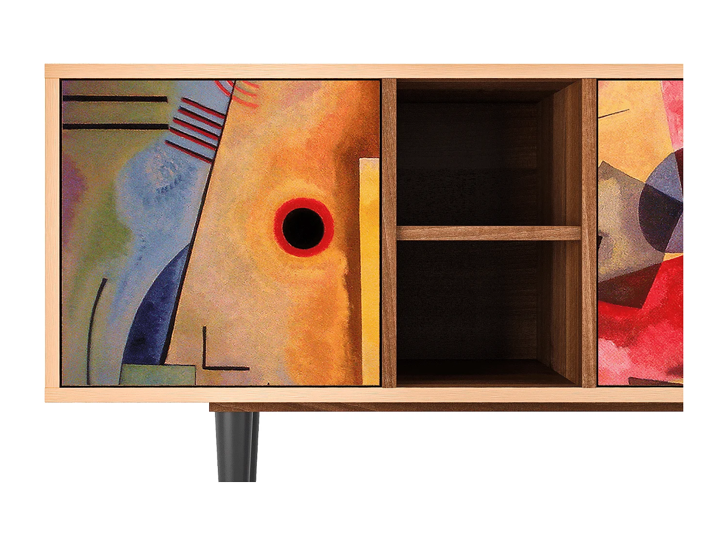 Mobile TV - 150х69х41 cm - T5 - Modern Art, Noce