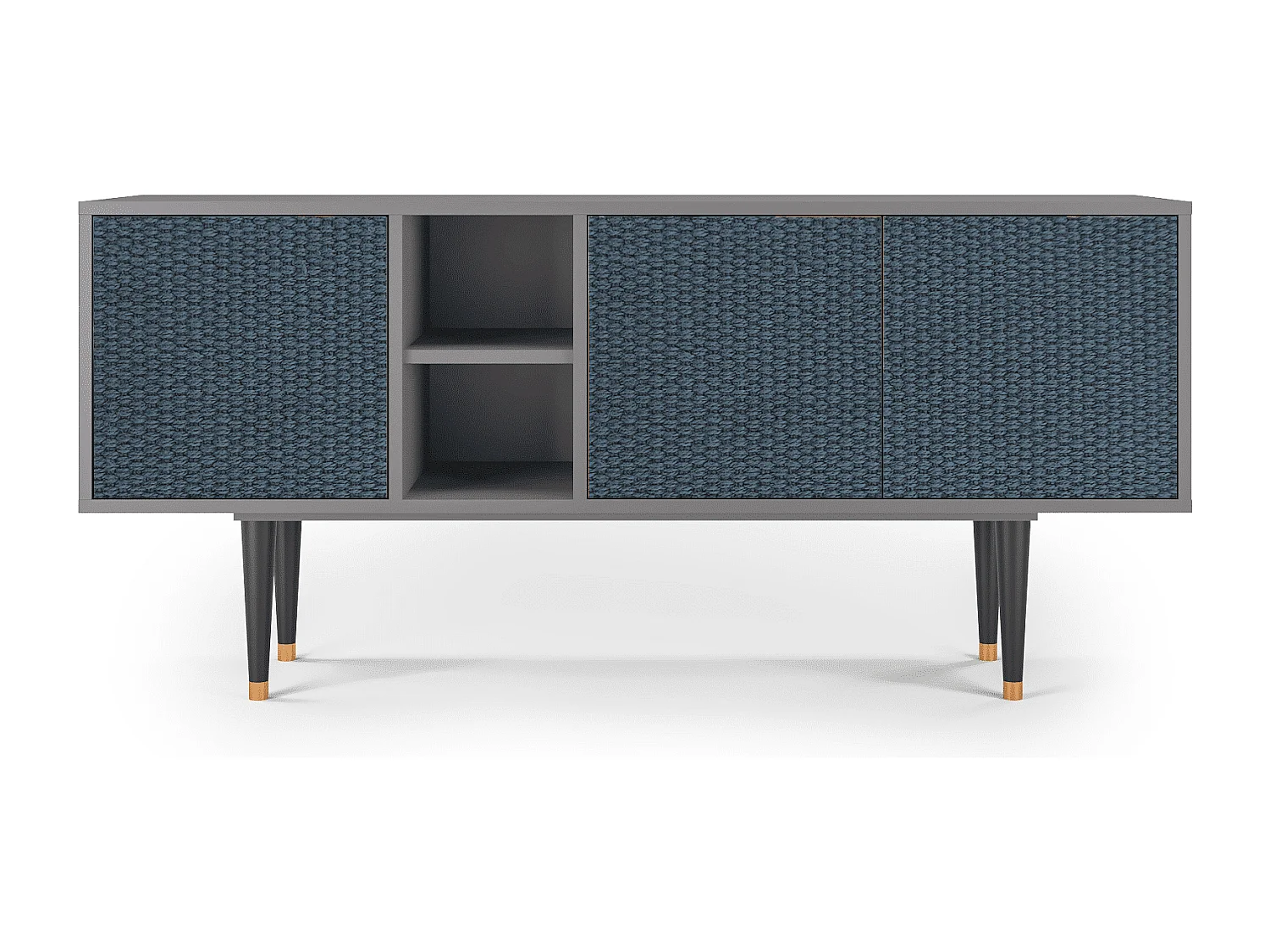 Mobile TV - 150х69х41 cm - T5 - Knitted Pattern, Grigio