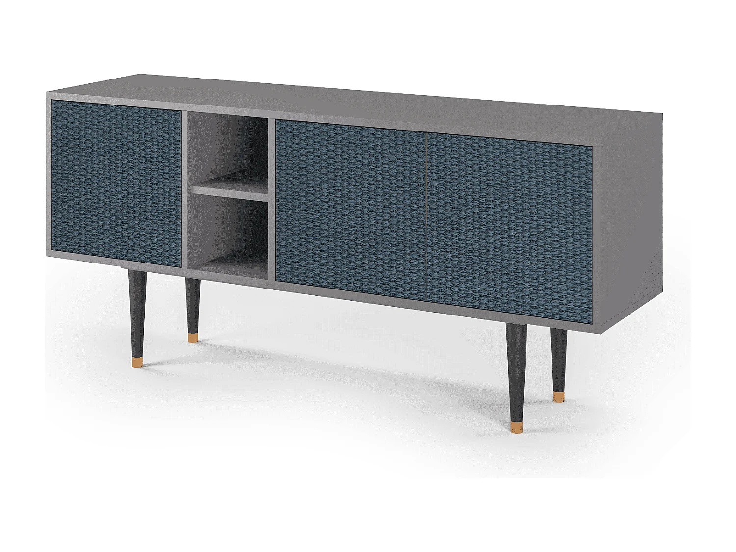 Mobile TV - 150х69х41 cm - T5 - Knitted Pattern, Grigio