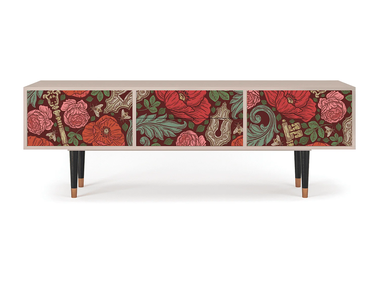 TV-Möbel - 170х59х48 cm - T4 - Poppy Garden, Latte