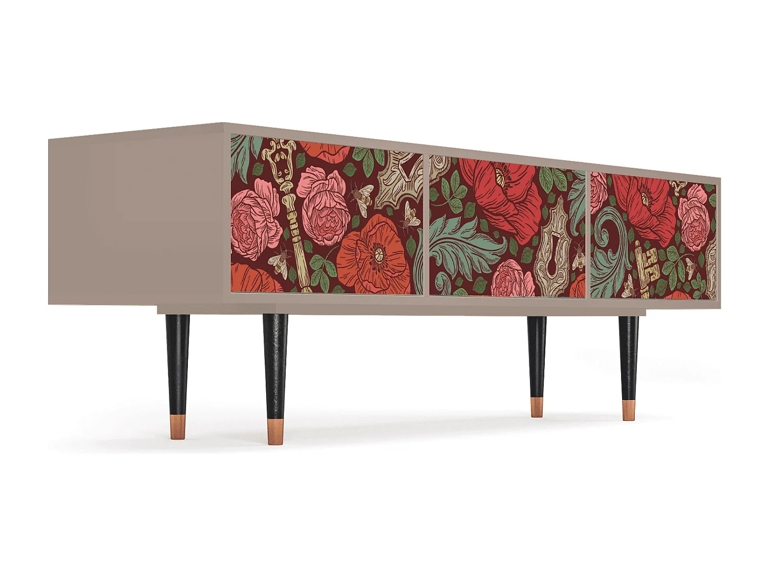 TV-Möbel - 170х59х48 cm - T4 - Poppy Garden, Latte