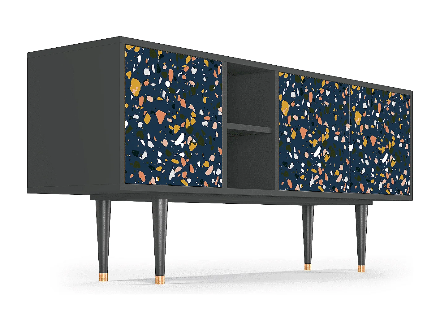 Meuble TV - 150х69х41 cm - T5 - Night Sky Langhterns, Anthracite