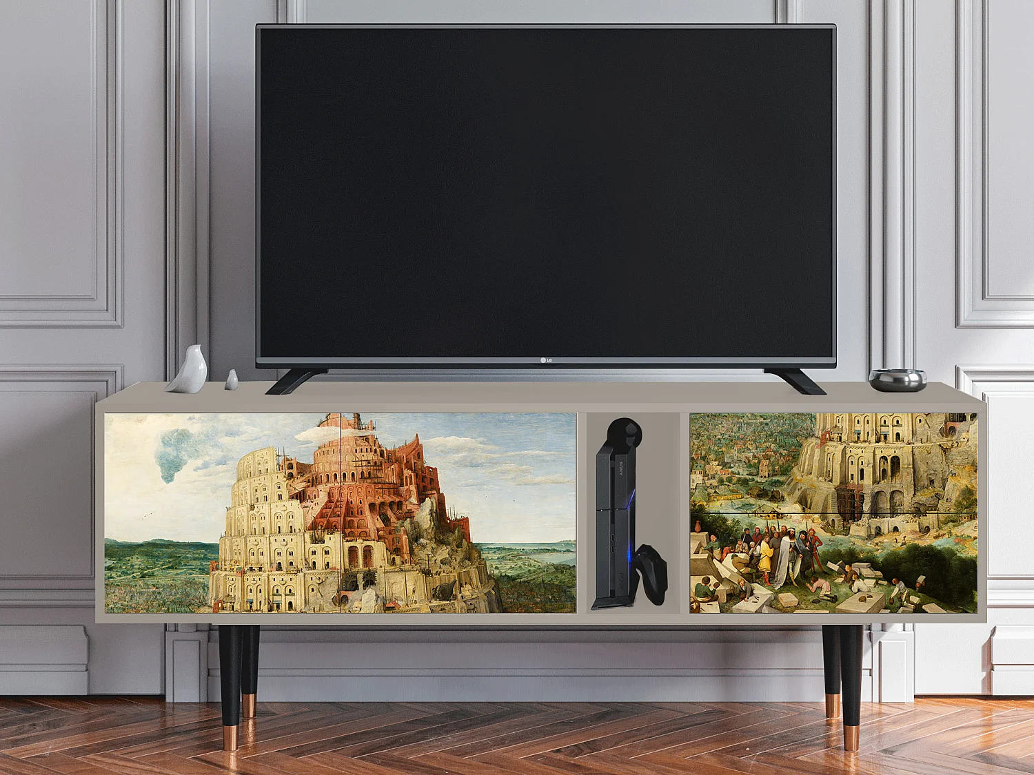 Meuble TV - 170х69х48 cm - T1 - Elder The Tower, Sable