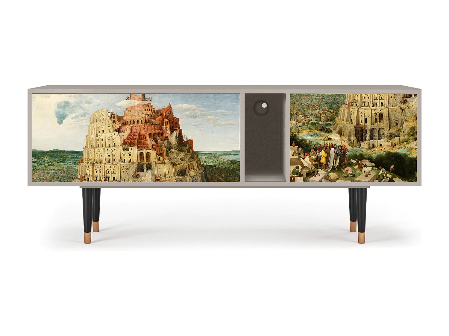 Meuble TV - 170х69х48 cm - T1 - Elder The Tower, Sable