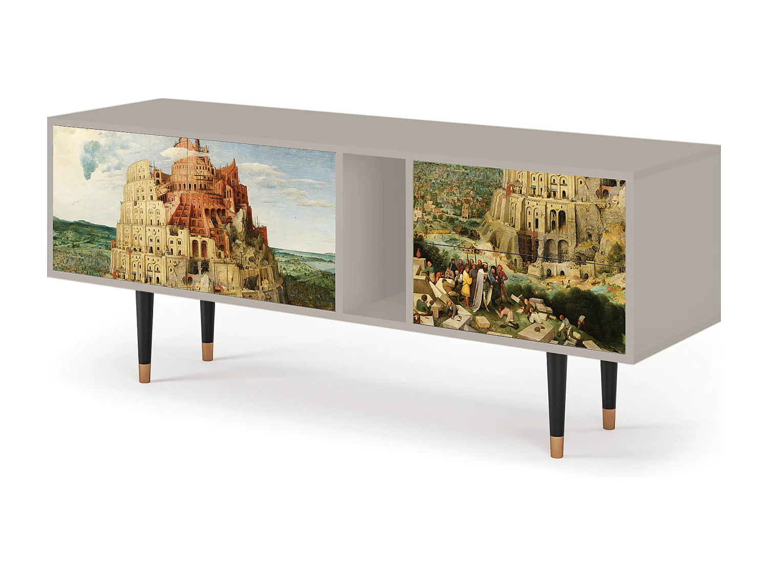 Meuble TV - 170х69х48 cm - T1 - Elder The Tower, Sable