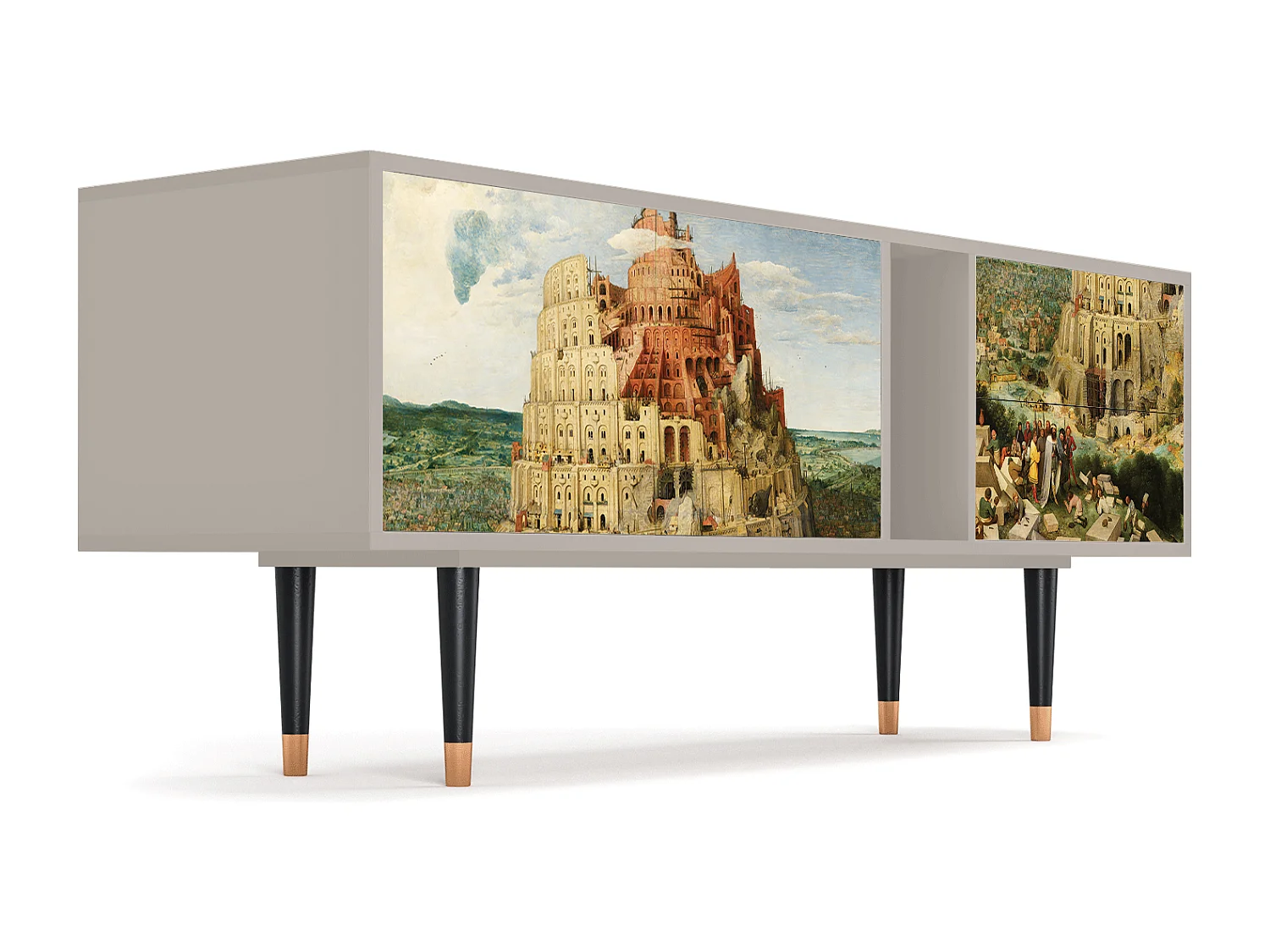 Meuble TV - 170х69х48 cm - T1 - Elder The Tower, Sable