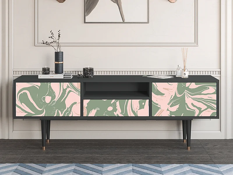 TV-meubel - 170х59х41 cm - T6 - Aquarelle, Antraciet