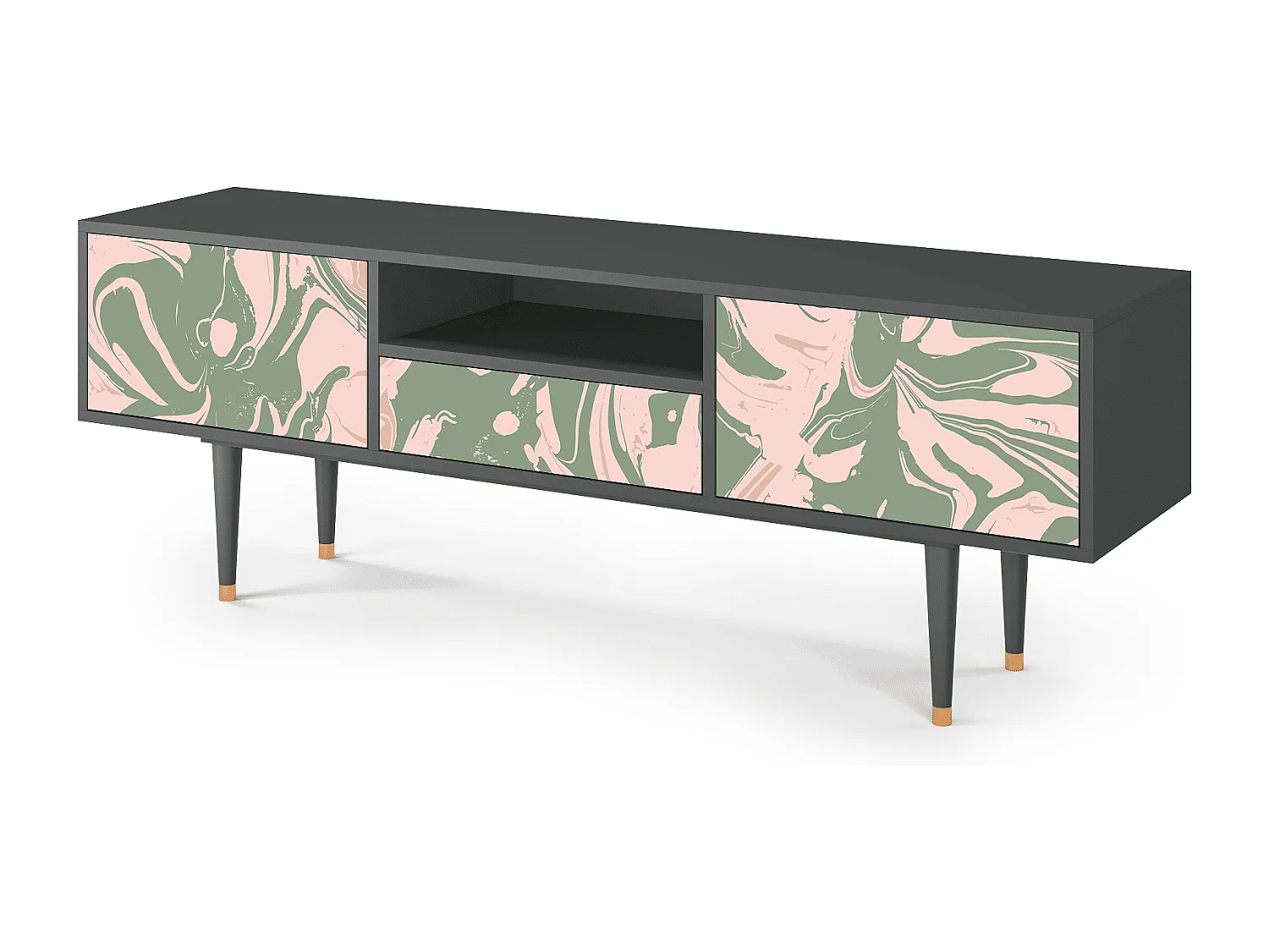 TV-meubel - 170х59х41 cm - T6 - Aquarelle, Antraciet