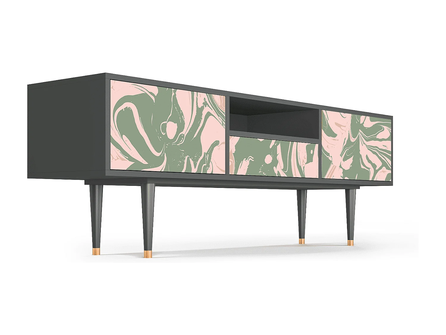 TV-meubel - 170х59х41 cm - T6 - Aquarelle, Antraciet