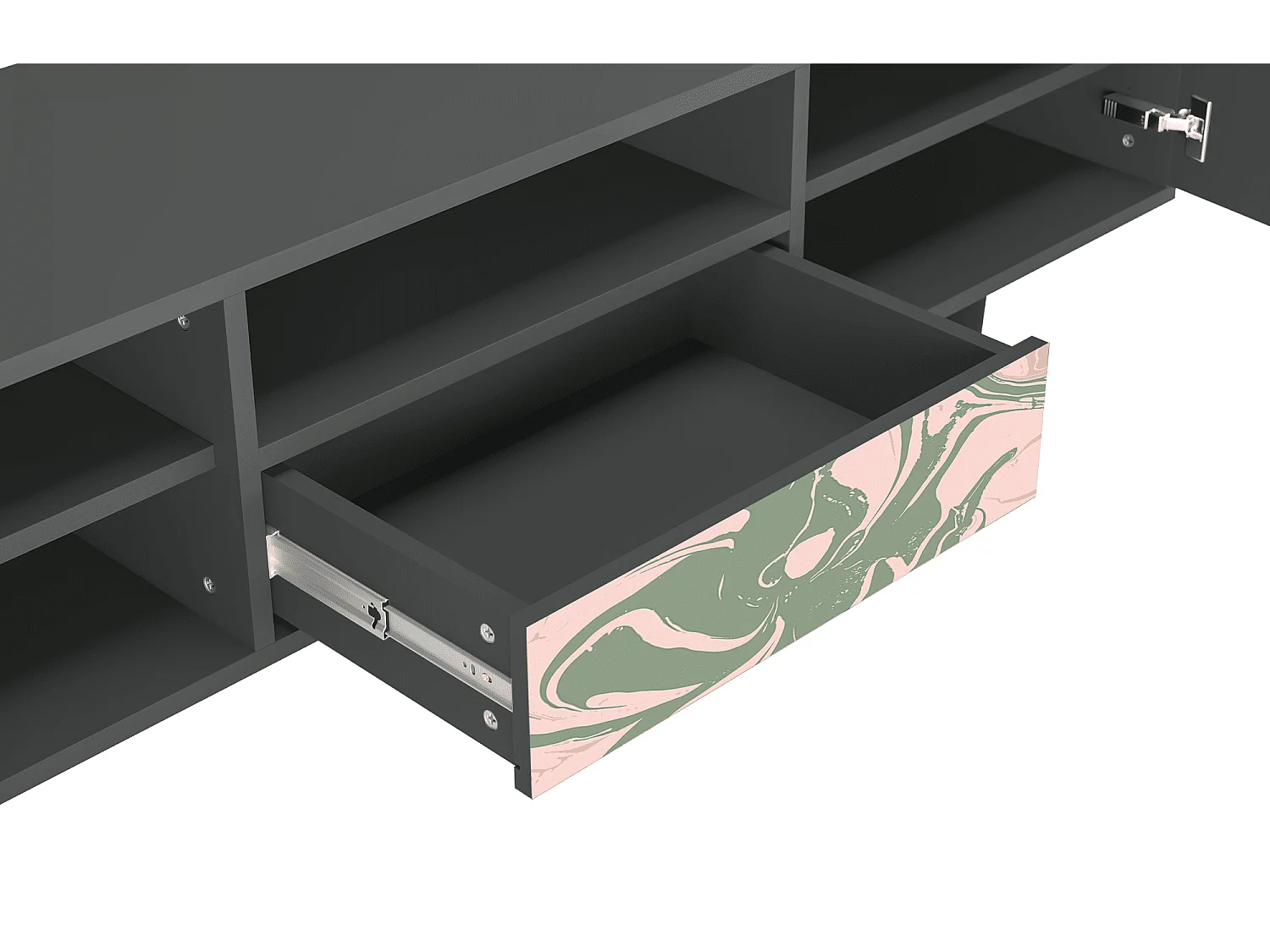 TV-meubel - 170х59х41 cm - T6 - Aquarelle, Antraciet