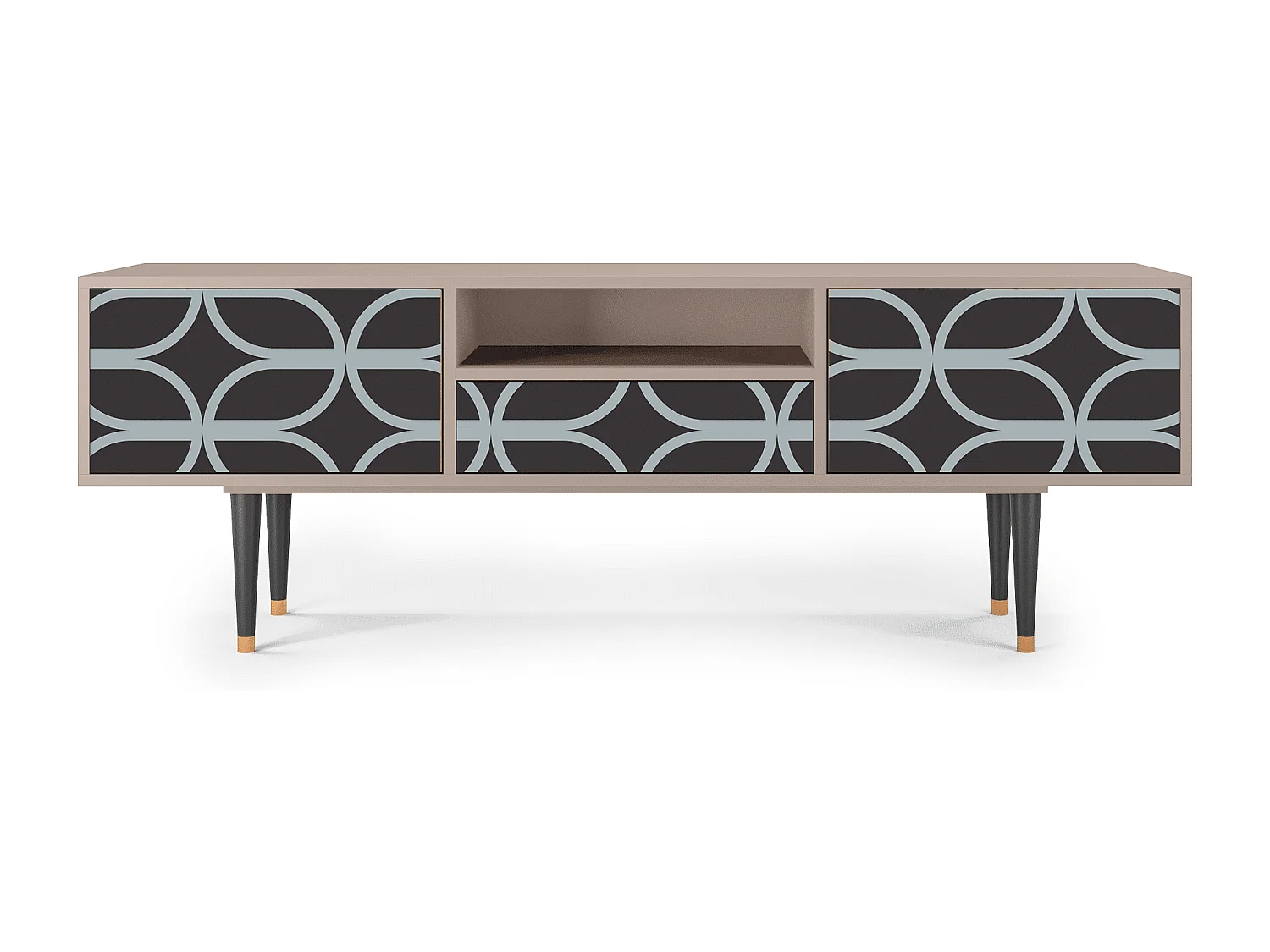 Meuble TV - 170х59х41 cm - T6 - Braided Blue, Latte