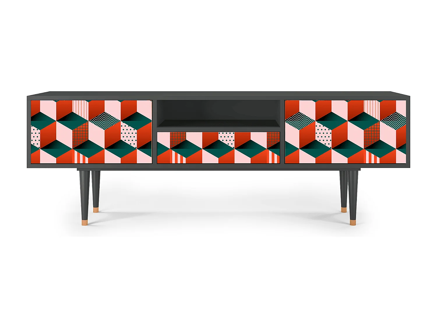 Meuble TV - 170х59х41 cm - T6 - Pepsi-Cola, Anthracite