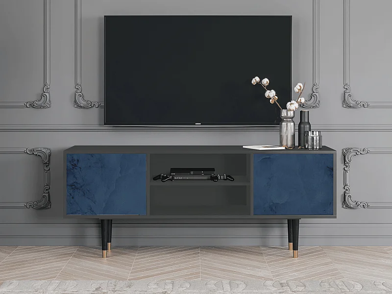 TV-Möbel - 170х69х48 cm - T2 - Endless Galaxi, Anthrazit