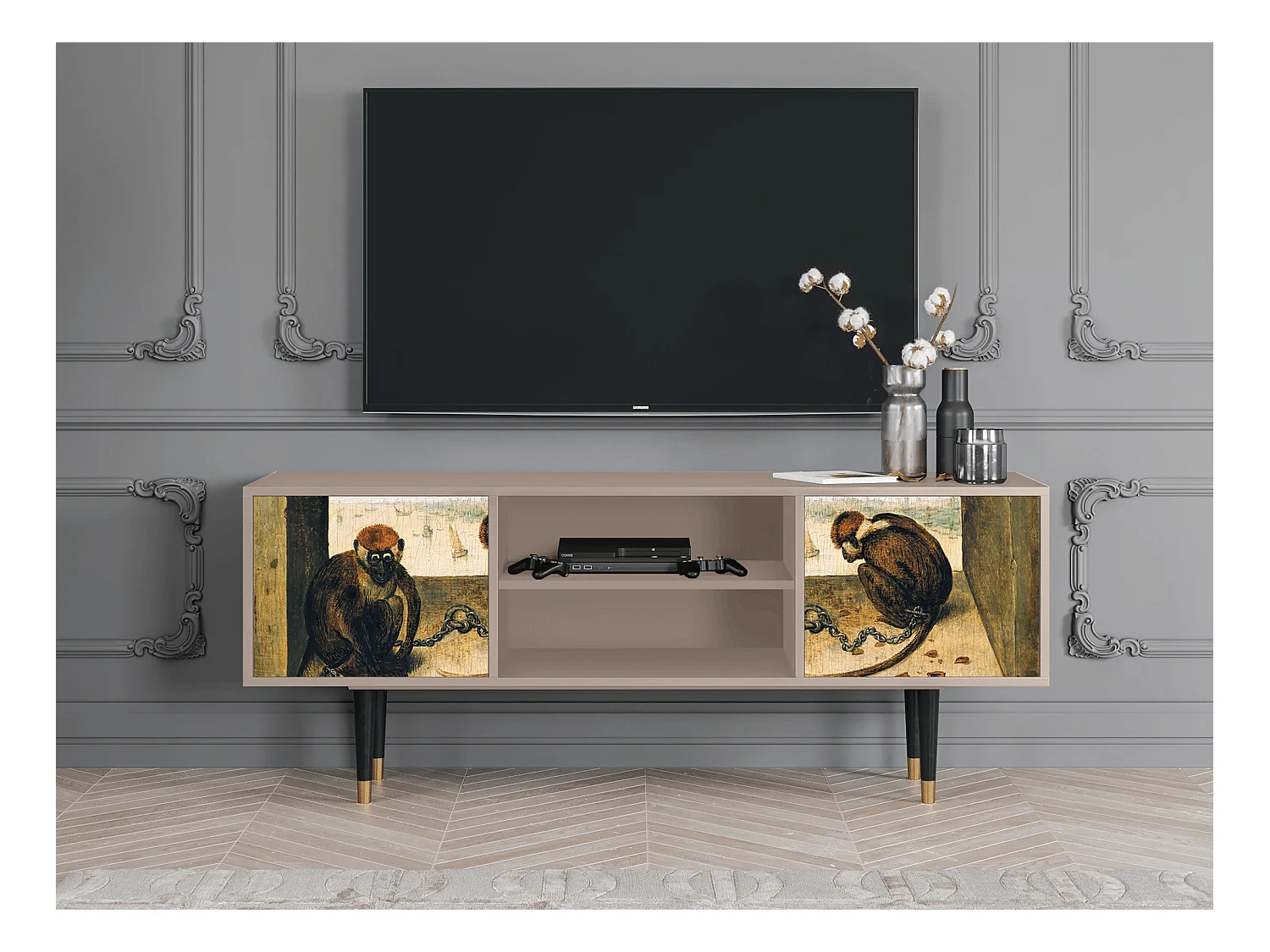 Meuble TV - 170х69х48 cm - T2 - Two Monkeys, Latte