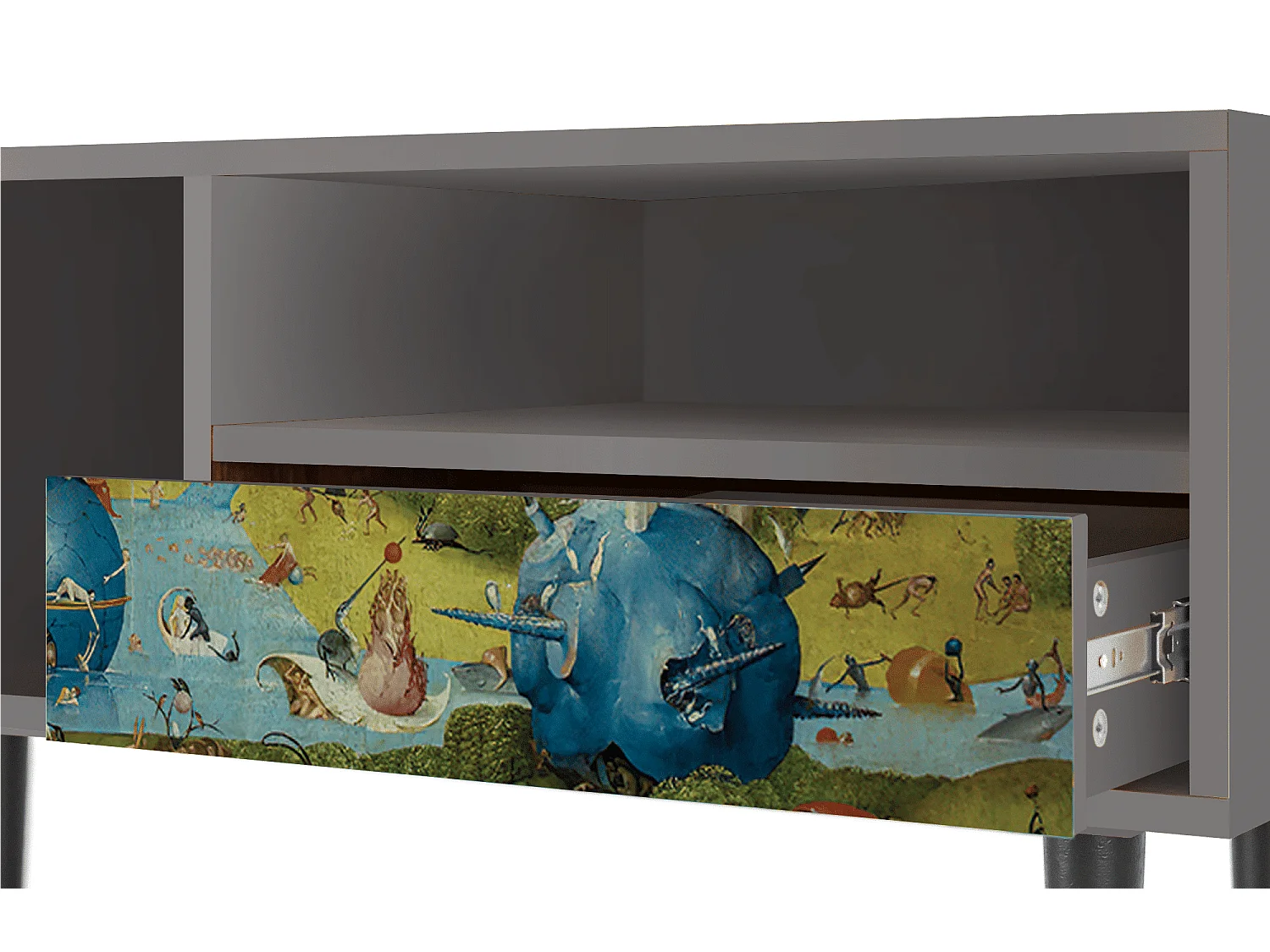Meuble TV - 115х59х48 cm - T3 - The Garden 2 by Bosch, Gris