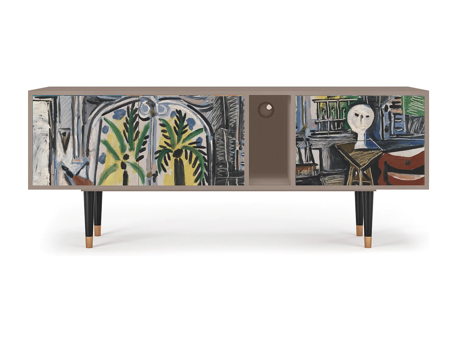 Szafka RTV - 170х69х48 cm - T1 - The Studio , Latte