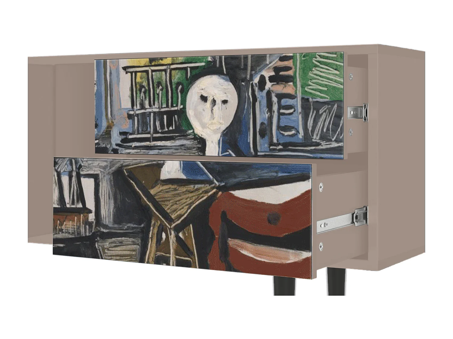 Szafka RTV - 170х69х48 cm - T1 - The Studio , Latte