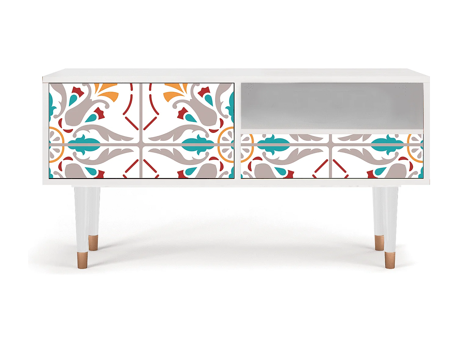 TV-meubel - 115х59х48 cm - T3 - Spring Ceramics, Wit