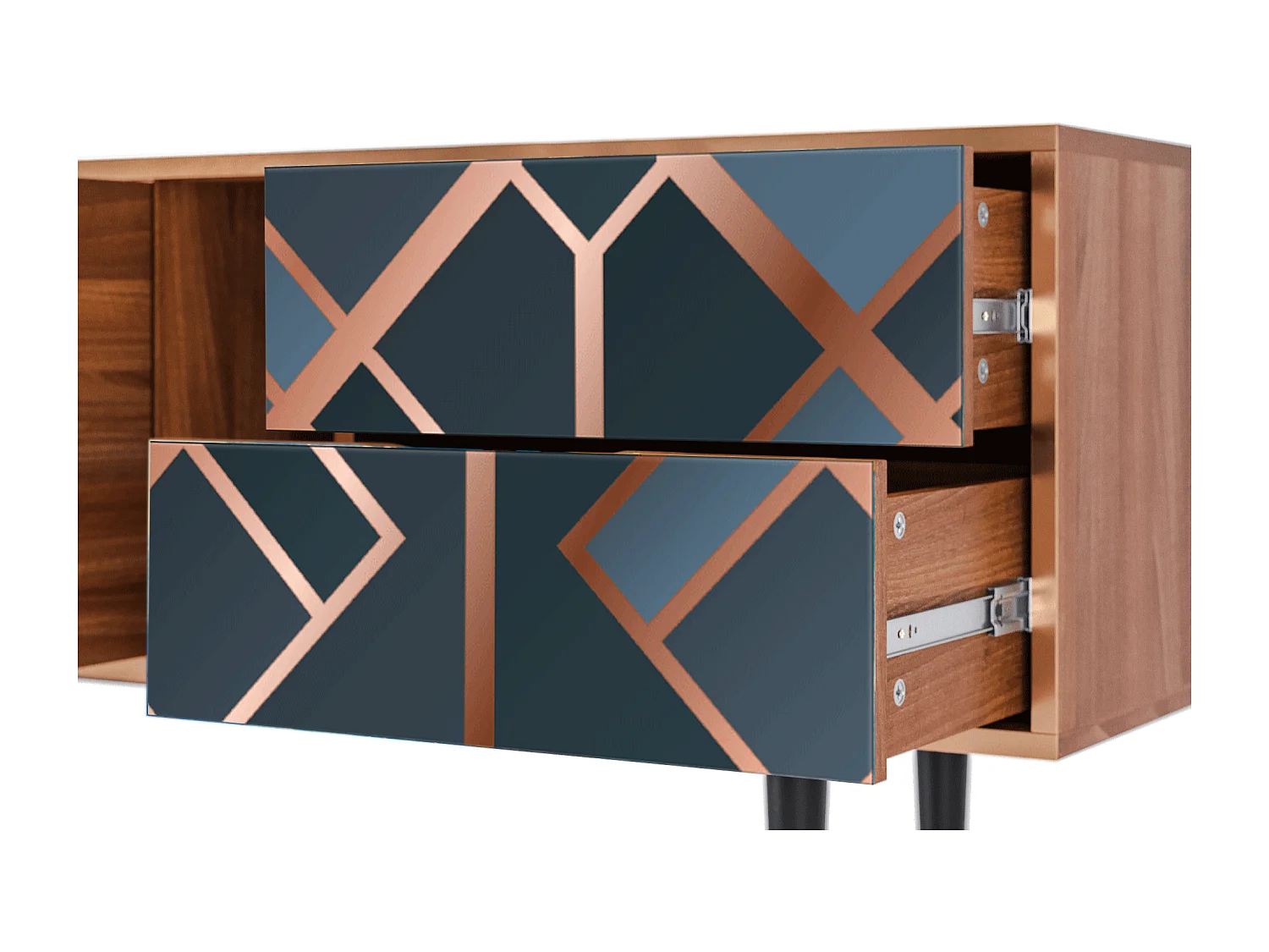 TV-Möbel - 170х69х48 cm - T1 - Ashy 1920', Walnuss