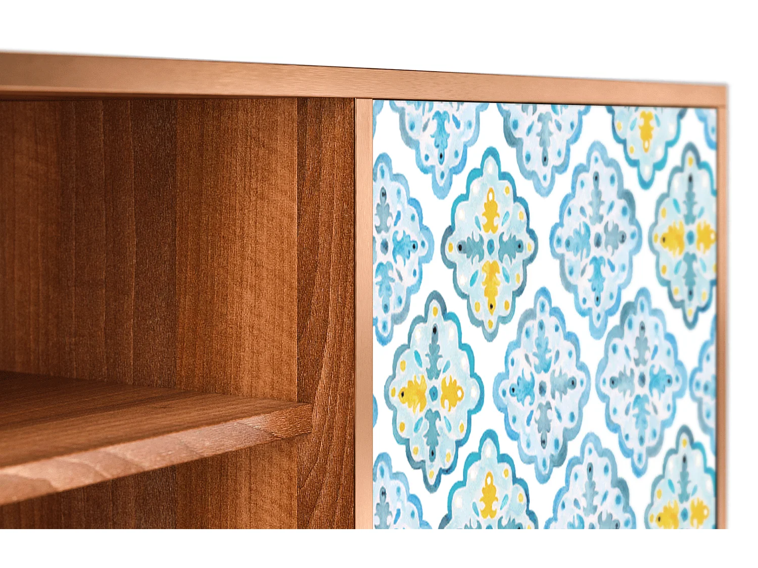 Mobile TV - 170х69х48 cm - T2 - Portugese tiles, Noce