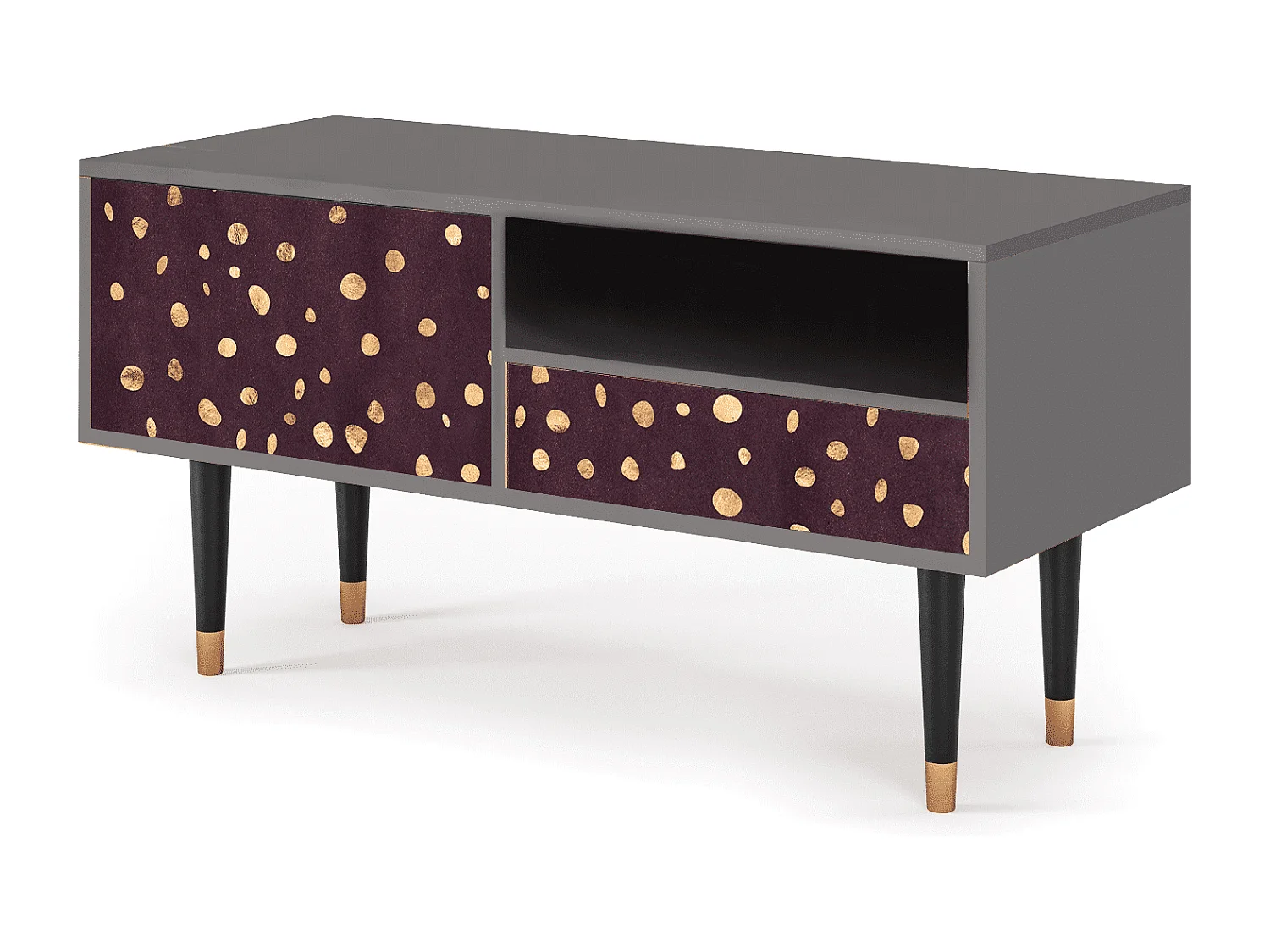 TV-meubel - 115х59х48 cm - T3 - Glowworms, Grijs