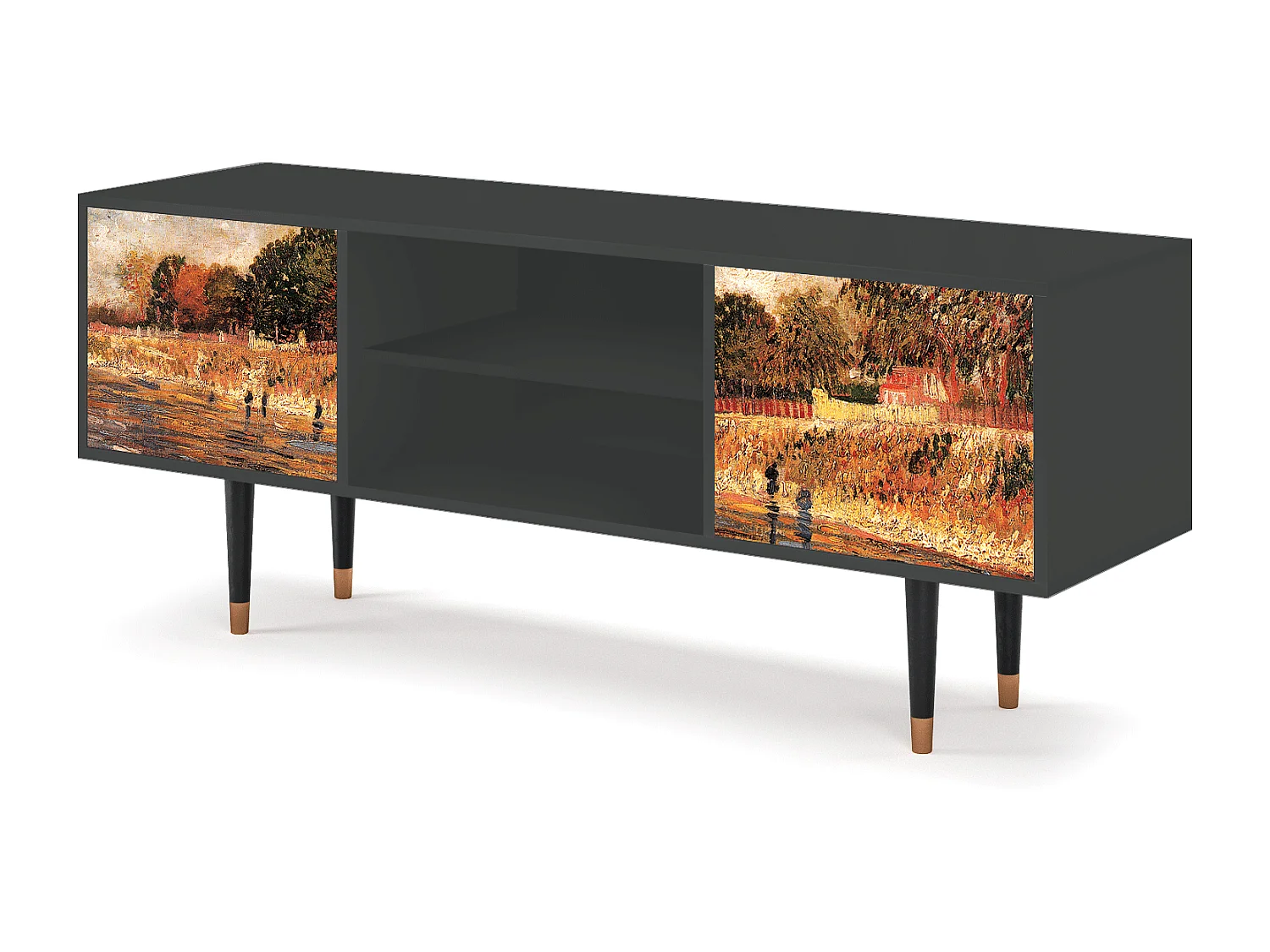 Mobile TV - 170х69х48 cm - T2 - The Banks, Antracite