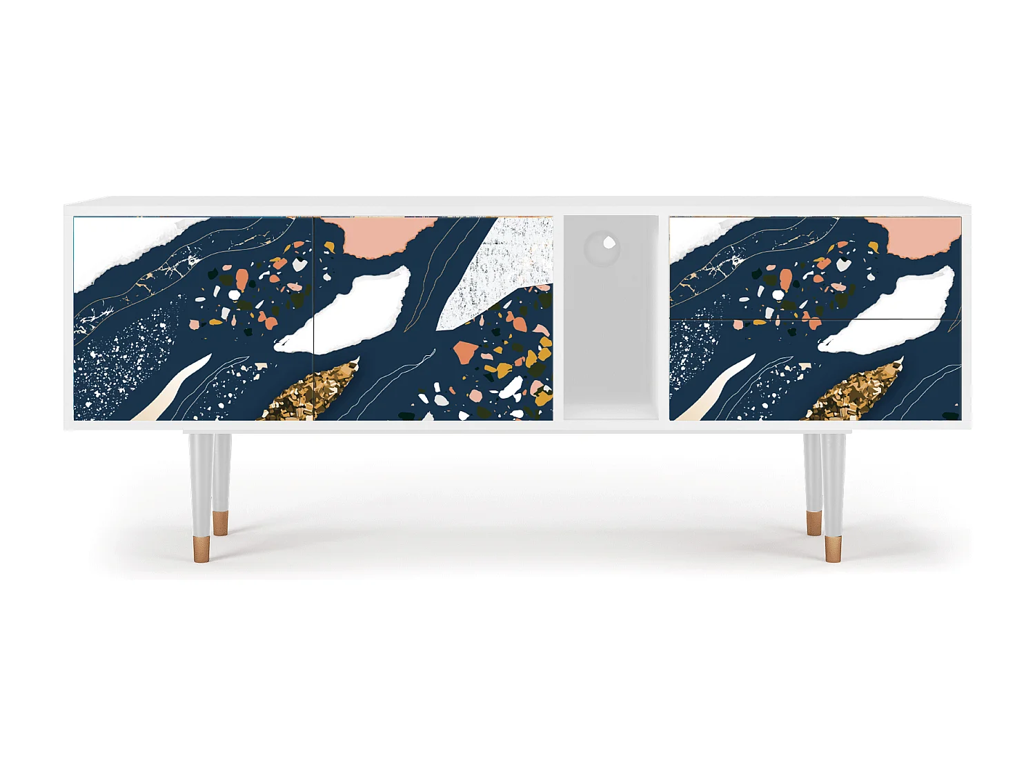 Meuble TV - 170х69х48 cm - T1 - Nude Iceberg, Blanc