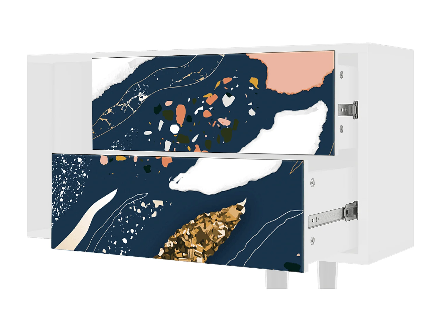 Meuble TV - 170х69х48 cm - T1 - Nude Iceberg, Blanc