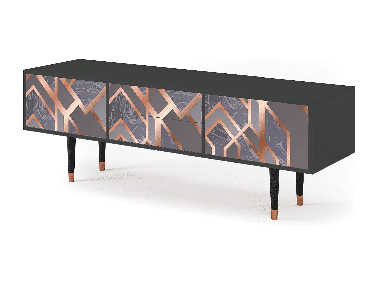 Mobile TV - 170х59х48 cm - T4 - Taupe Anatomy, Antracite