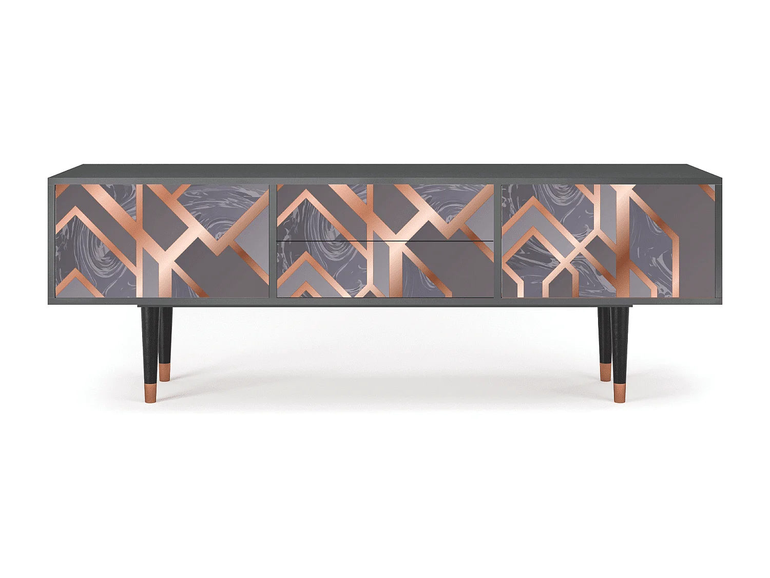 Meuble TV - 170х59х48 cm - T4 - Taupe Anatomy, Anthracite