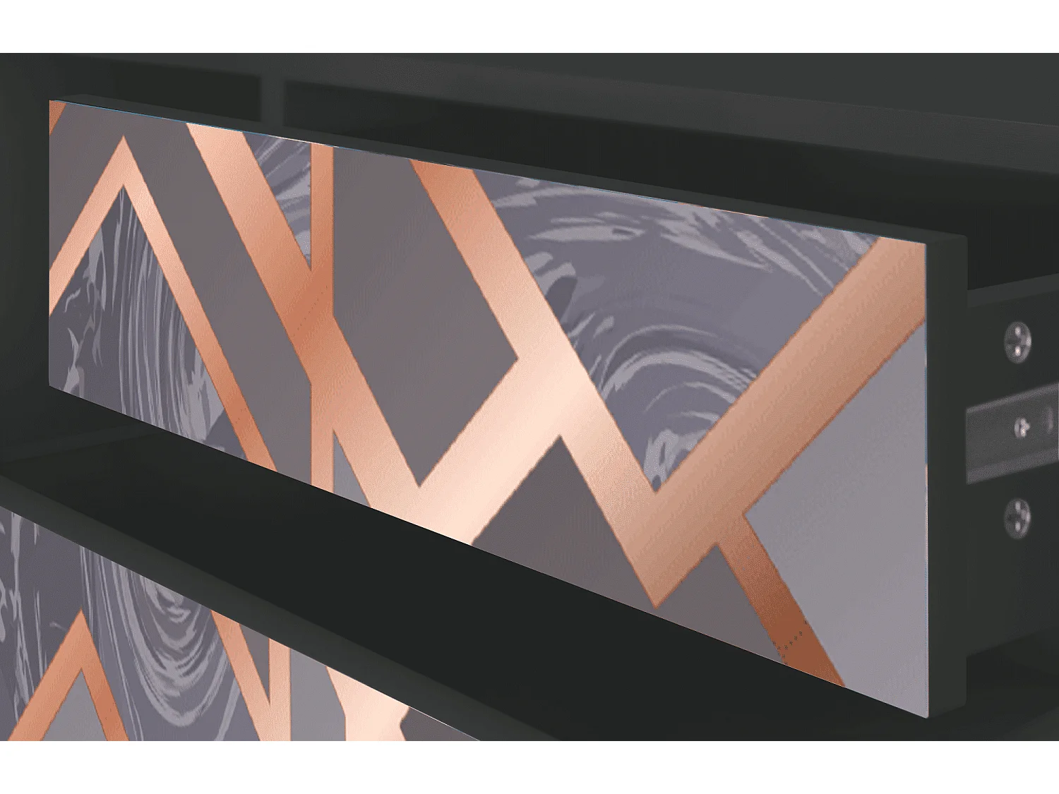 Meuble TV - 170х59х48 cm - T4 - Taupe Anatomy, Anthracite