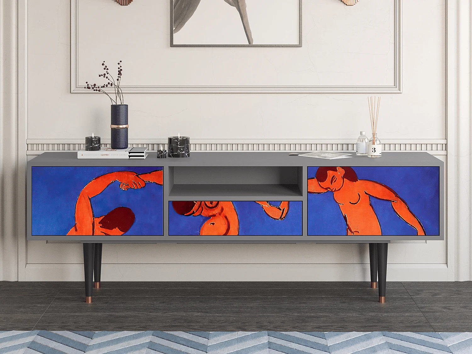 Meuble TV - 170х59х41 cm - T6 - The Dance by Matisse , Gris