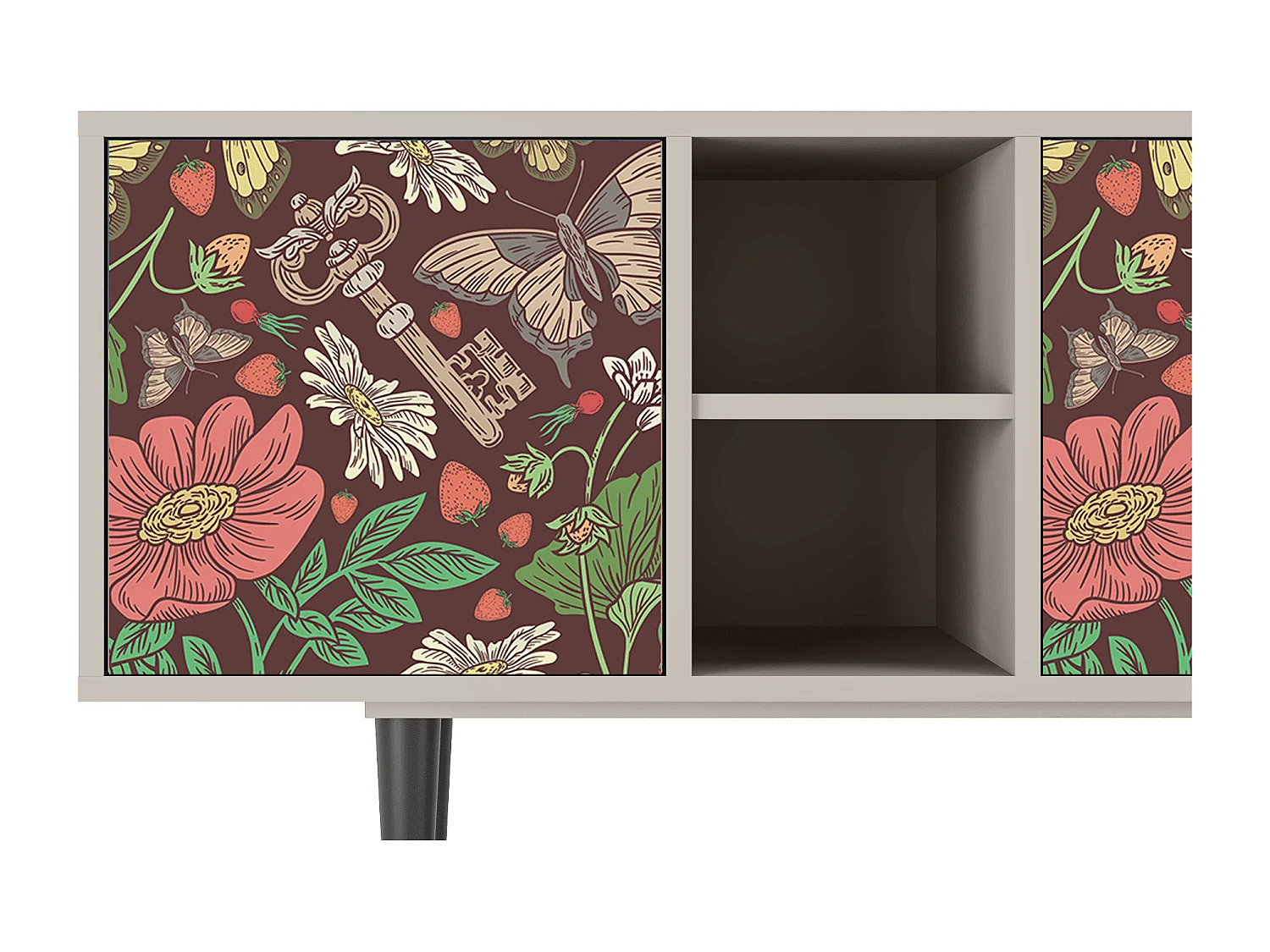 TV-Möbel - 150х69х41 cm - T5 - Alice in Wonderland, Sand