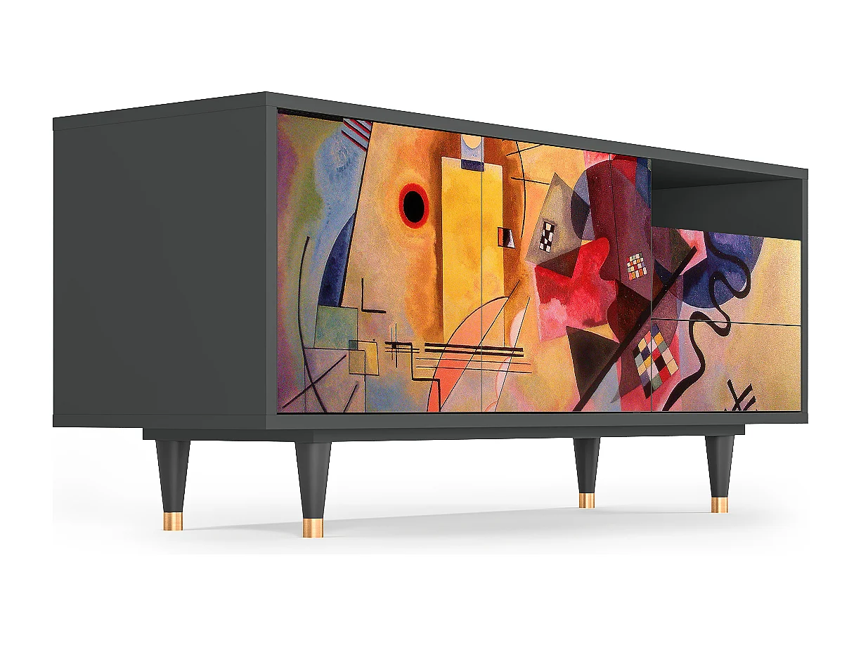 Mobile TV - 125х56х41 cm - T7 - Modern Art, Antracite