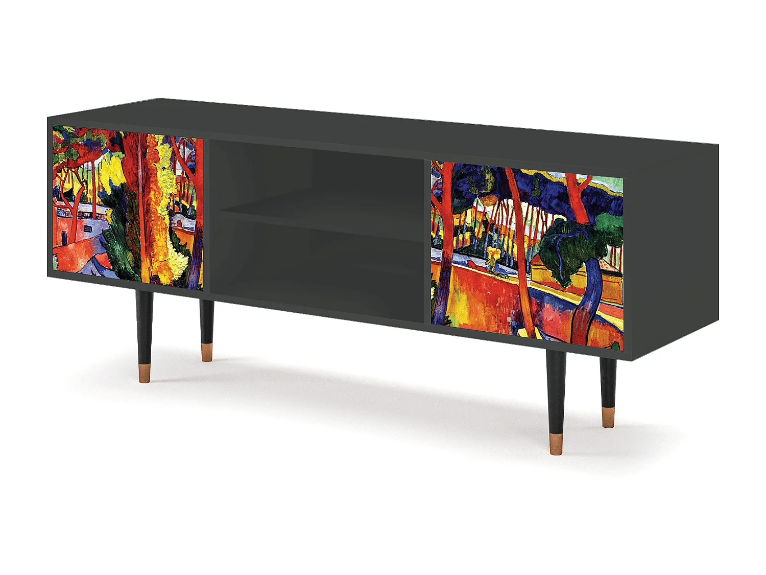 Mobile TV - 170х69х48 cm - T2 - The Turning Road, Antracite