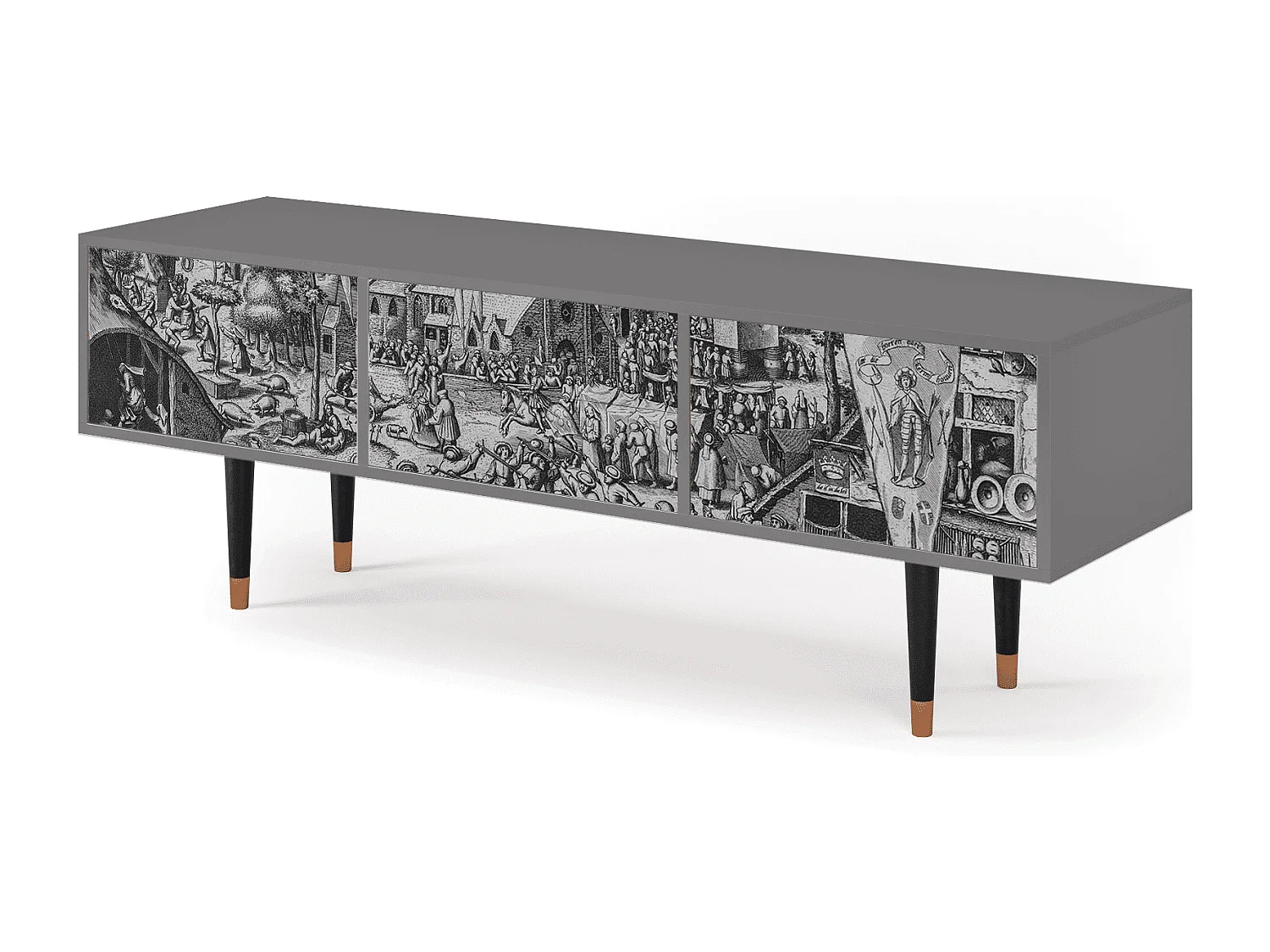 Mueble de TV - 170х59х48 cm - T4 - The Festival of Saint, Gris