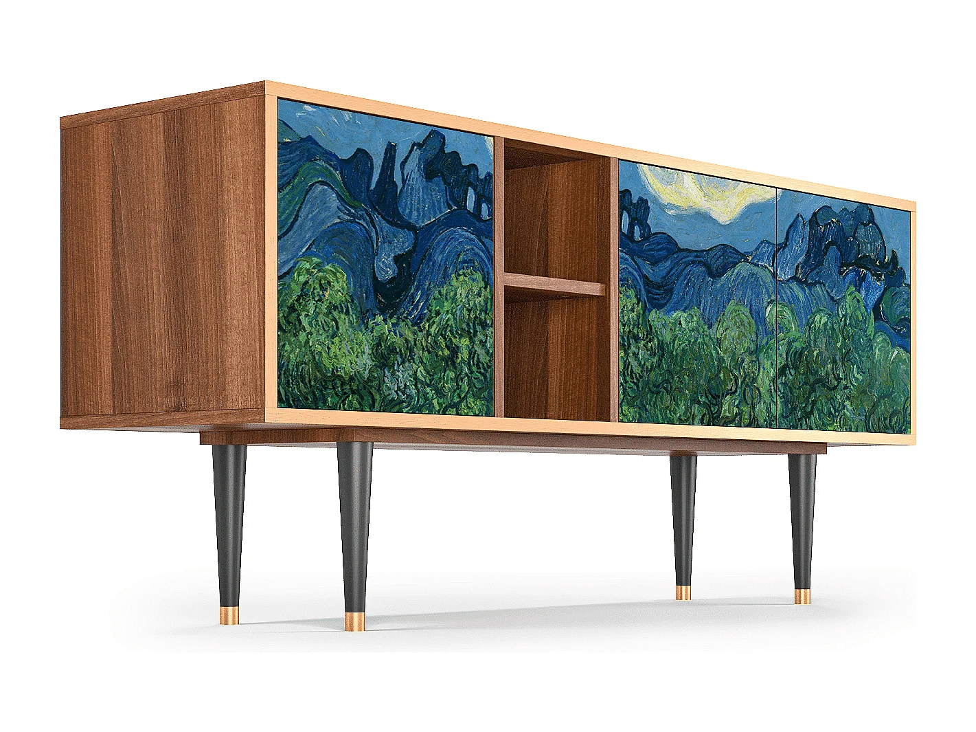 TV-Möbel - 150х69х41 cm - T5 - The Oil Trees, Walnuss