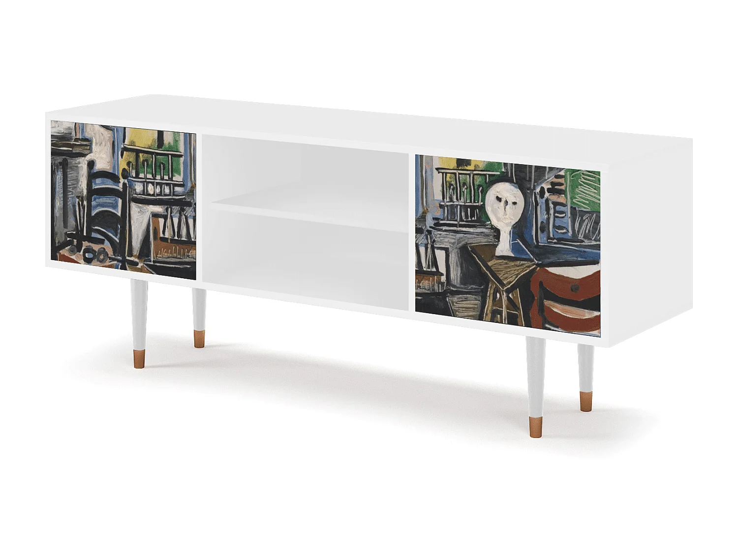 Mobile TV - 170х69х48 cm - T2 - The Studio , Bianco