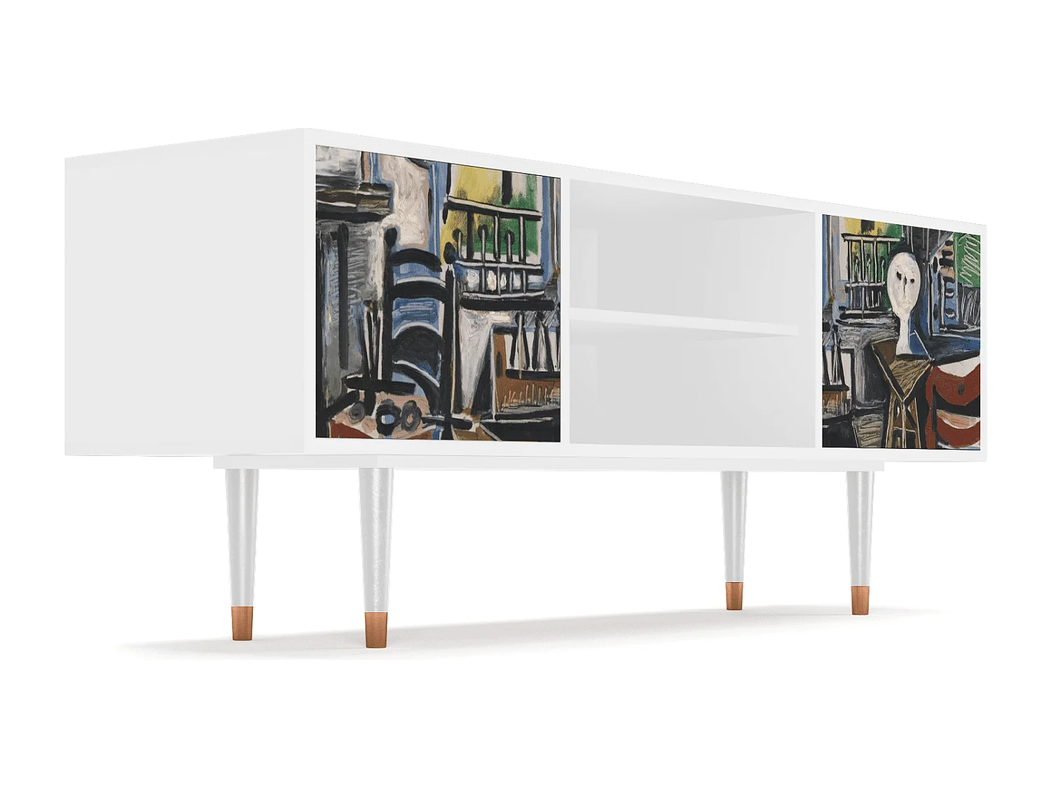 Mobile TV - 170х69х48 cm - T2 - The Studio , Bianco