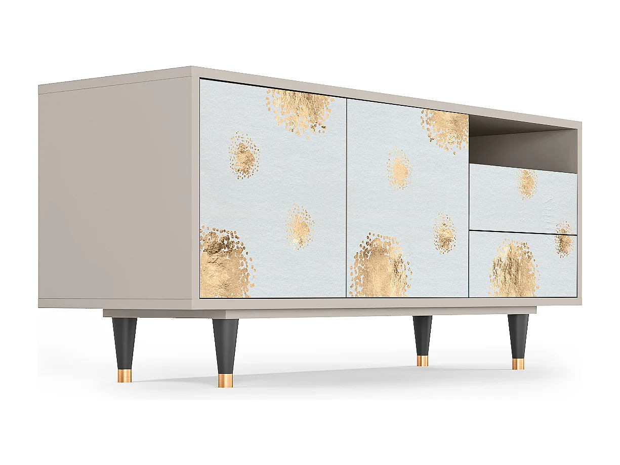 Meuble TV - 125х56х41 cm - T7 - Sky Latte, Sable