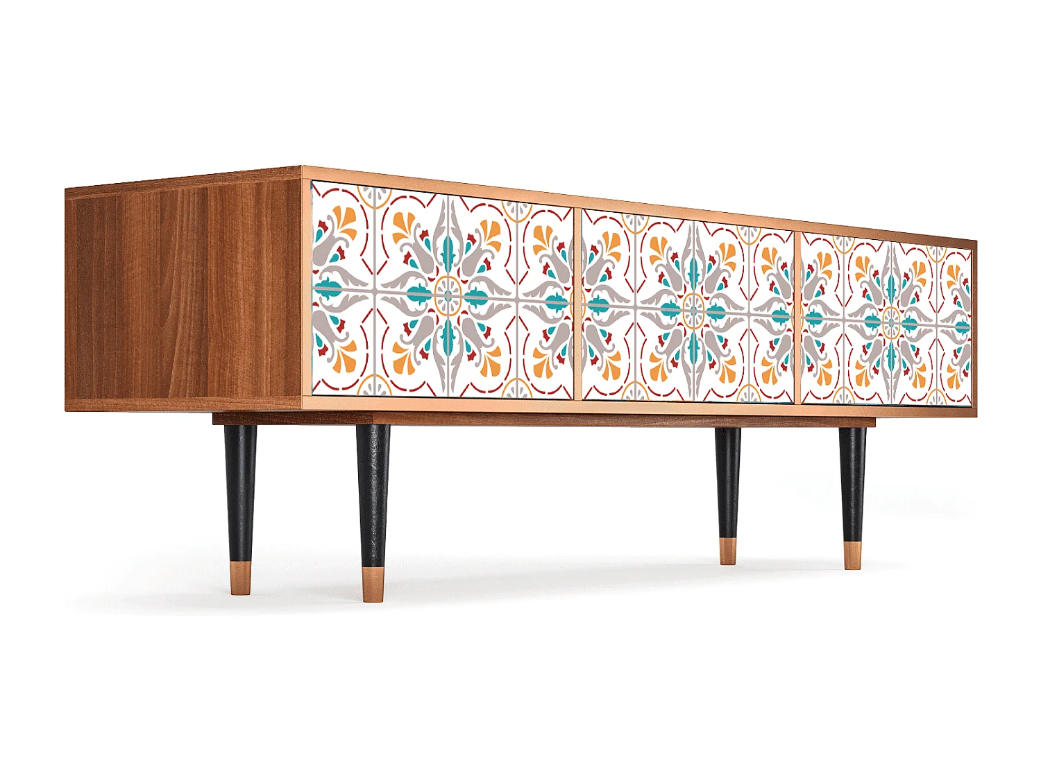 Mobile TV - 170х59х48 cm - T4 - Spring Ceramics, Noce