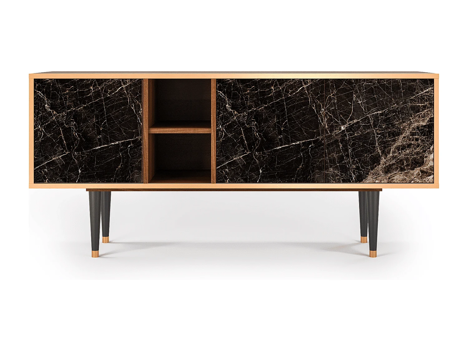 TV-meubel - 150х69х41 cm - T5 - Night Abyss, Walnoot