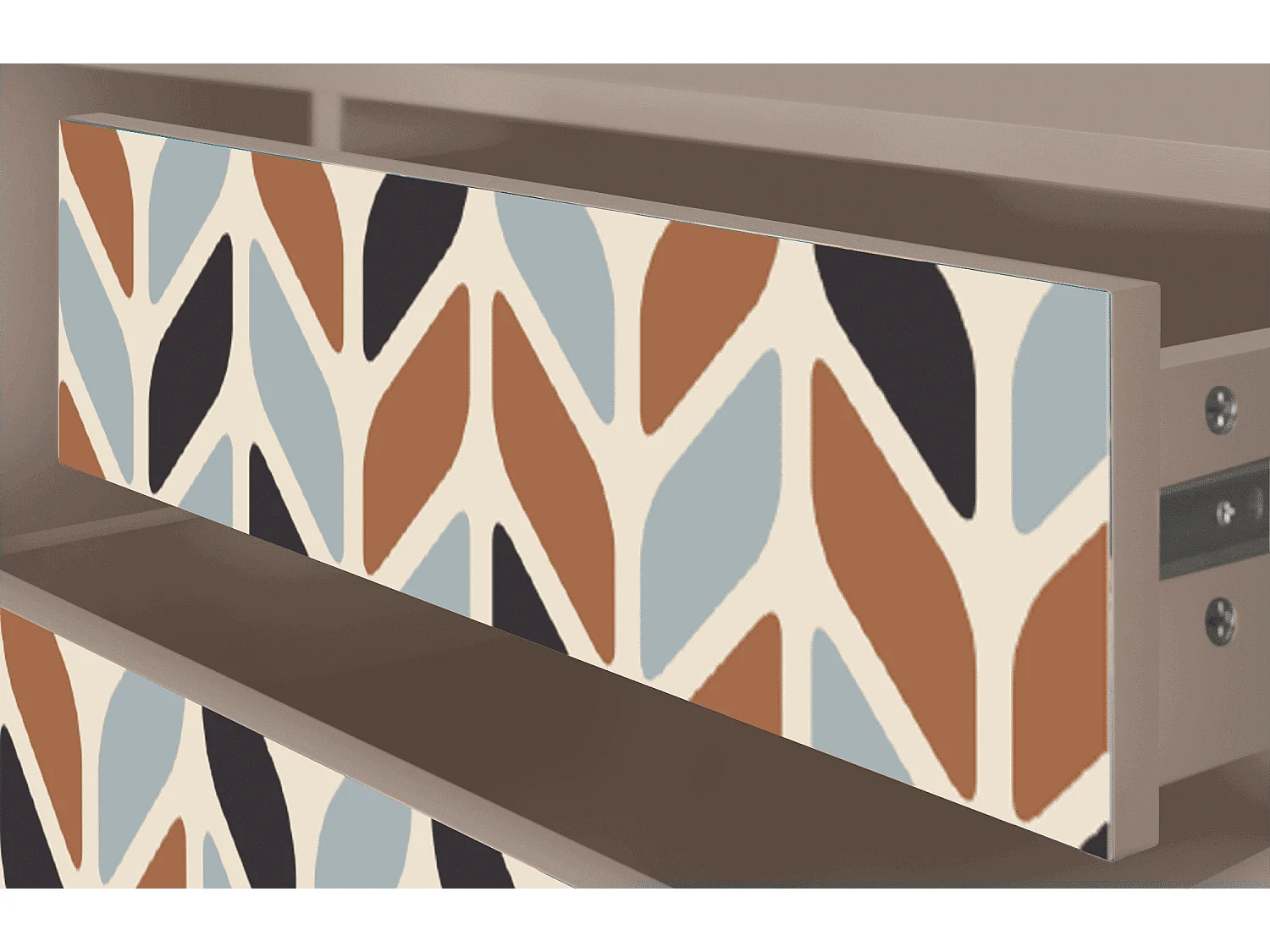 Szafka RTV - 170х59х48 cm - T4 - Beige Laure, Latte