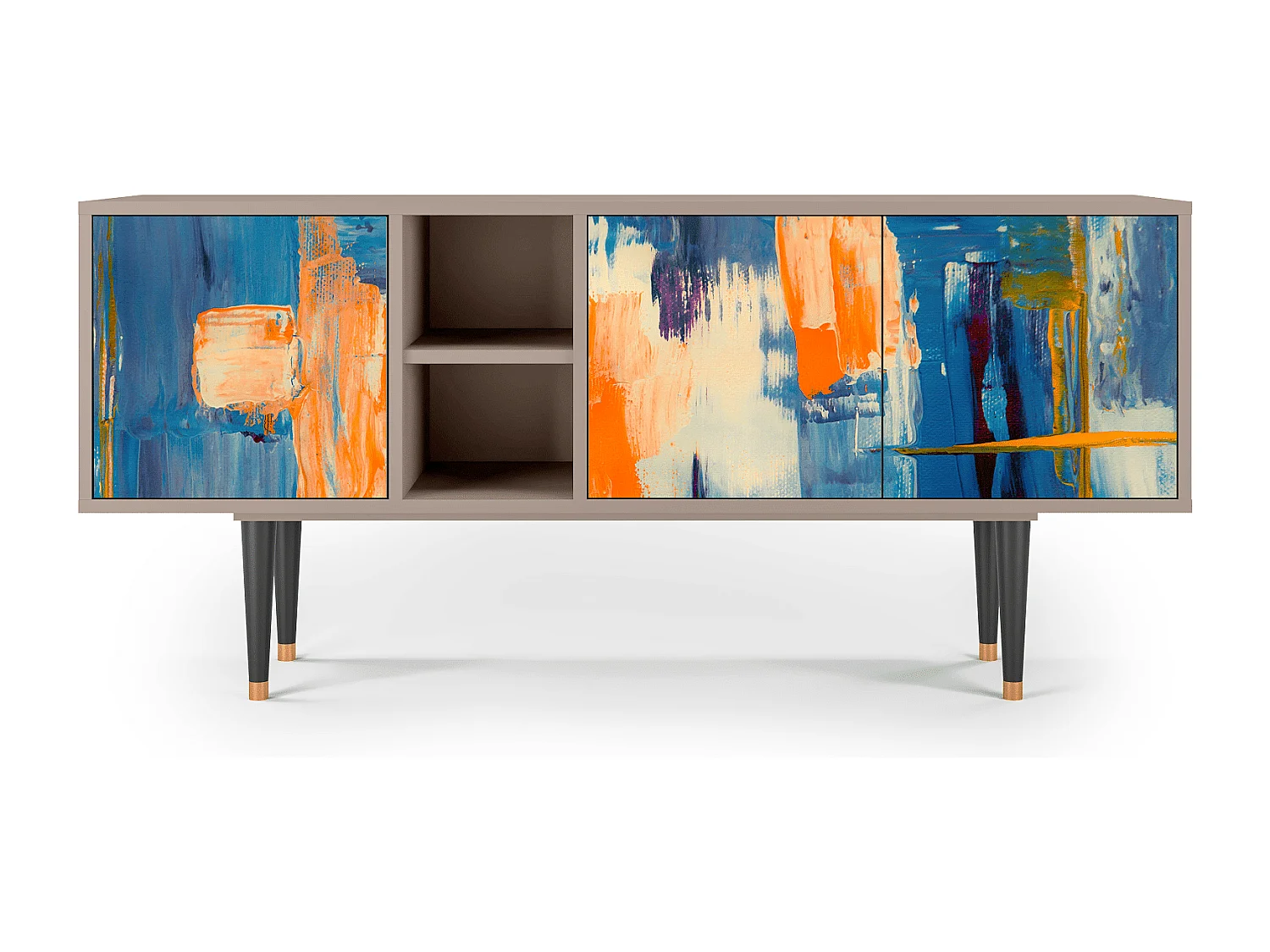 Meuble TV - 150х69х41 cm - T5 - Charing Cross Bridge, Latte