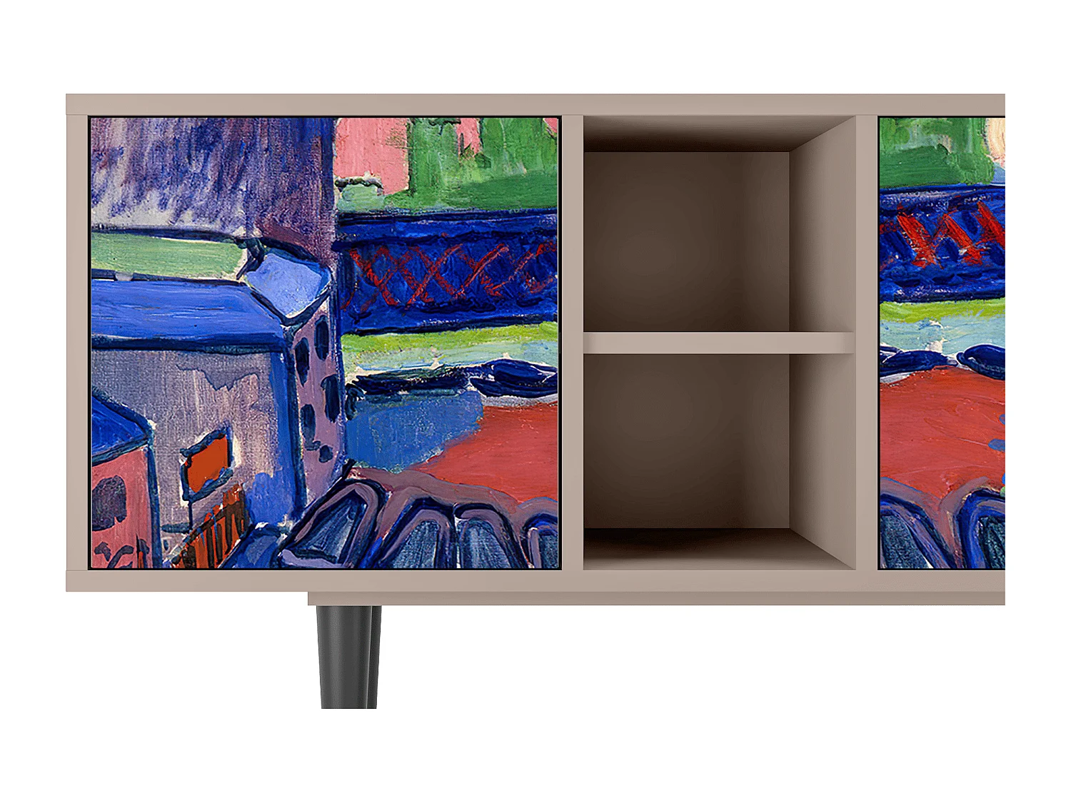 Meuble TV - 150х69х41 cm - T5 - Charing Cross Bridge, Latte