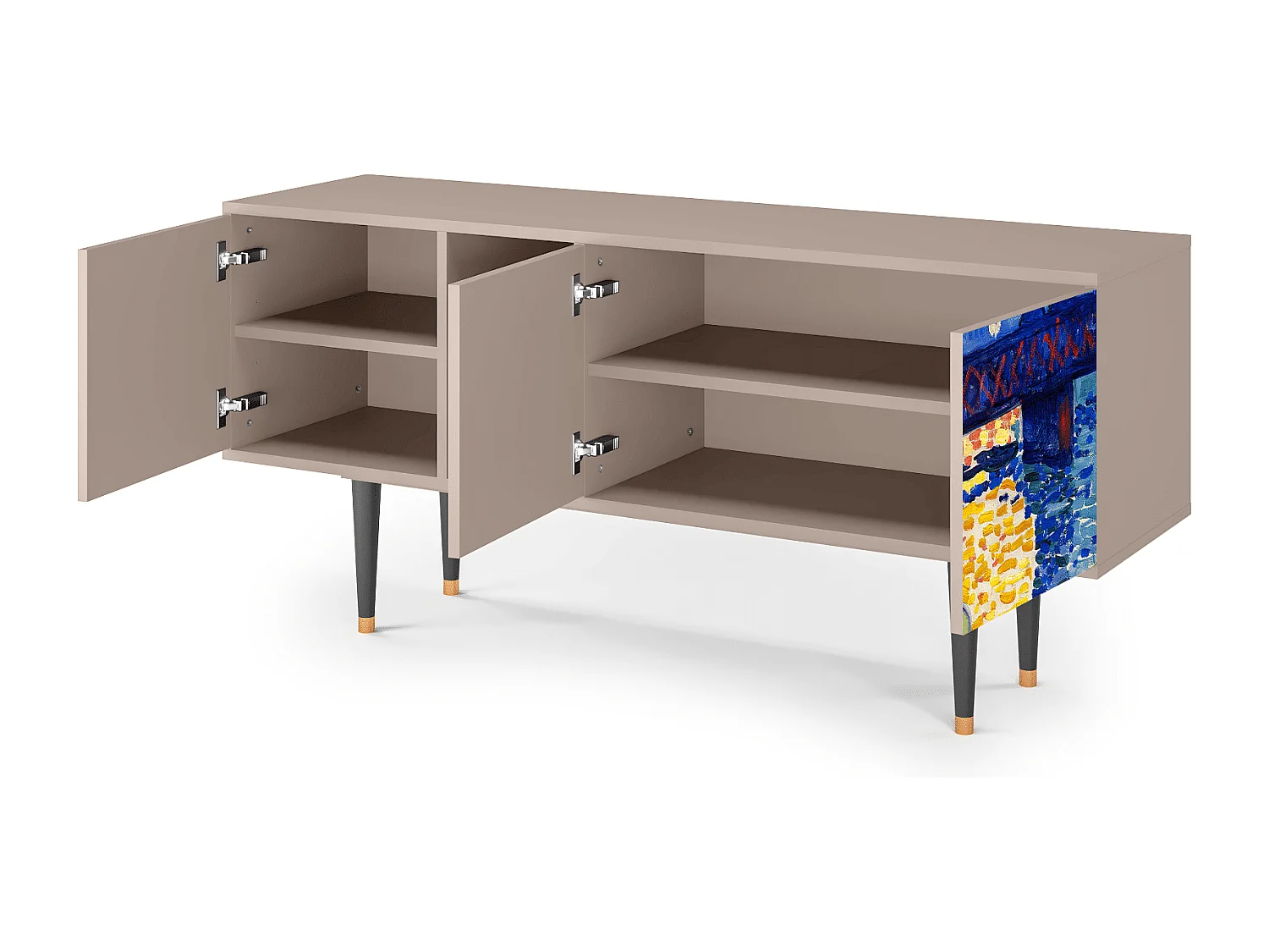 Meuble TV - 150х69х41 cm - T5 - Charing Cross Bridge, Latte