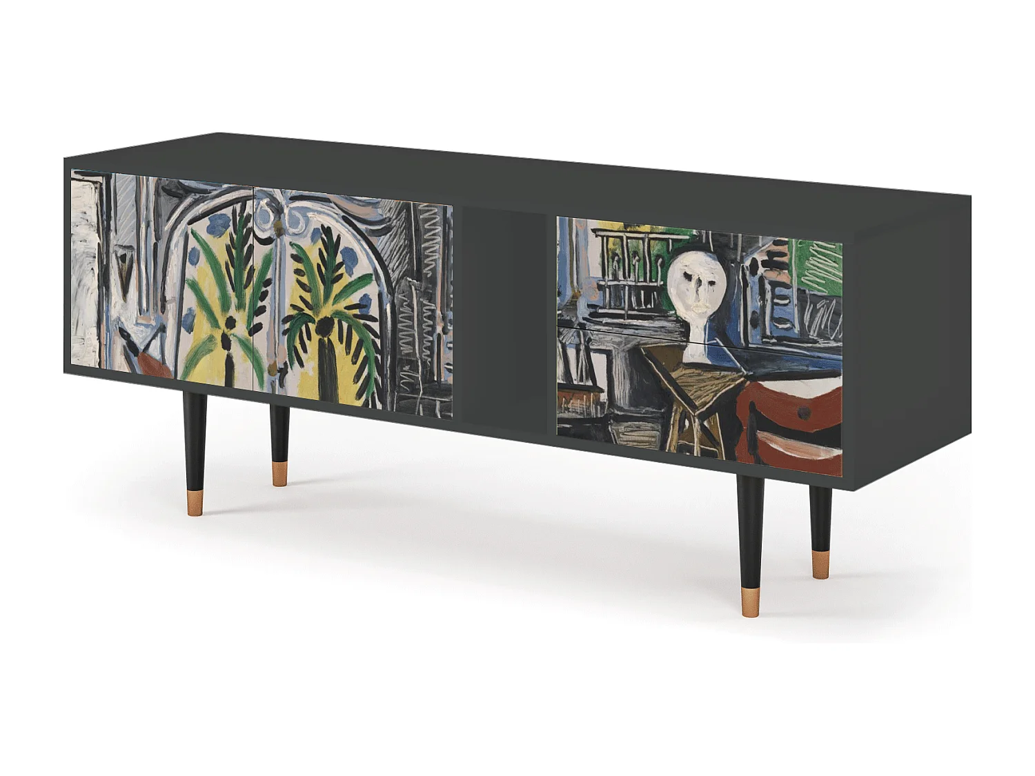 Mueble de TV - 170х69х48 cm - T1 - The Studio , Antracite