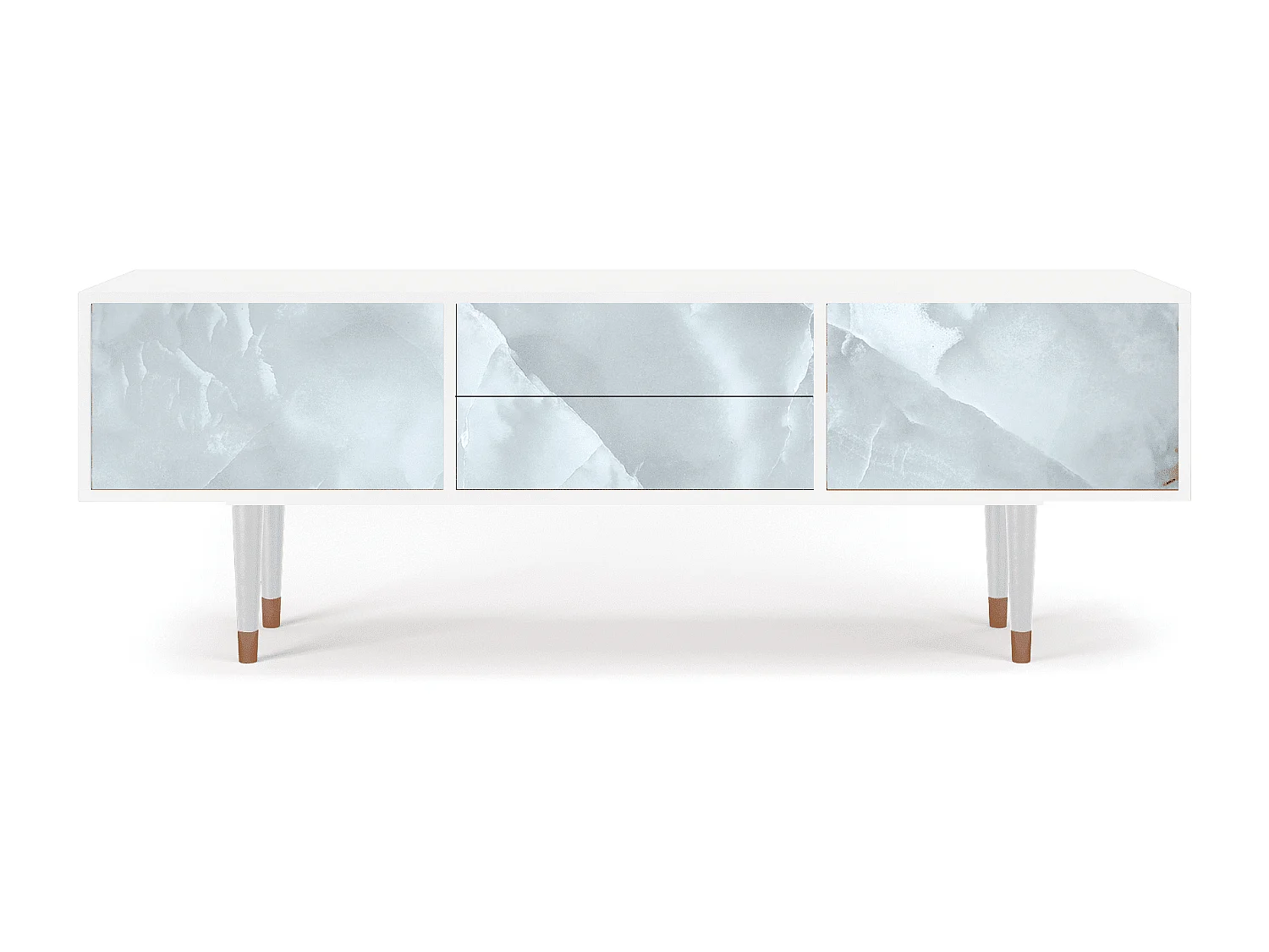 TV-meubel - 170х59х48 cm - T4 - The Onyx, Wit