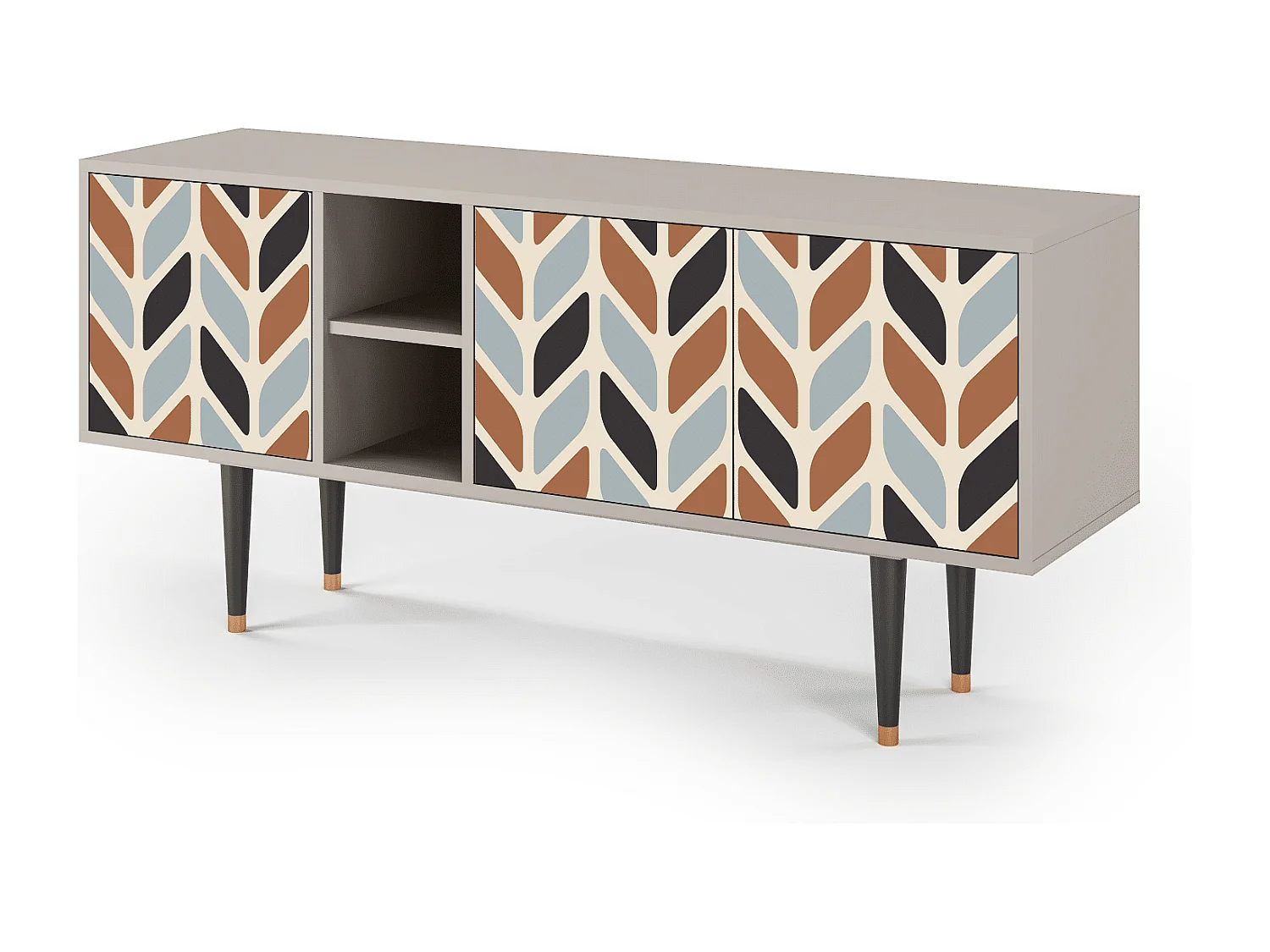 Meuble TV - 150х69х41 cm - T5 - Beige Laure, Sable