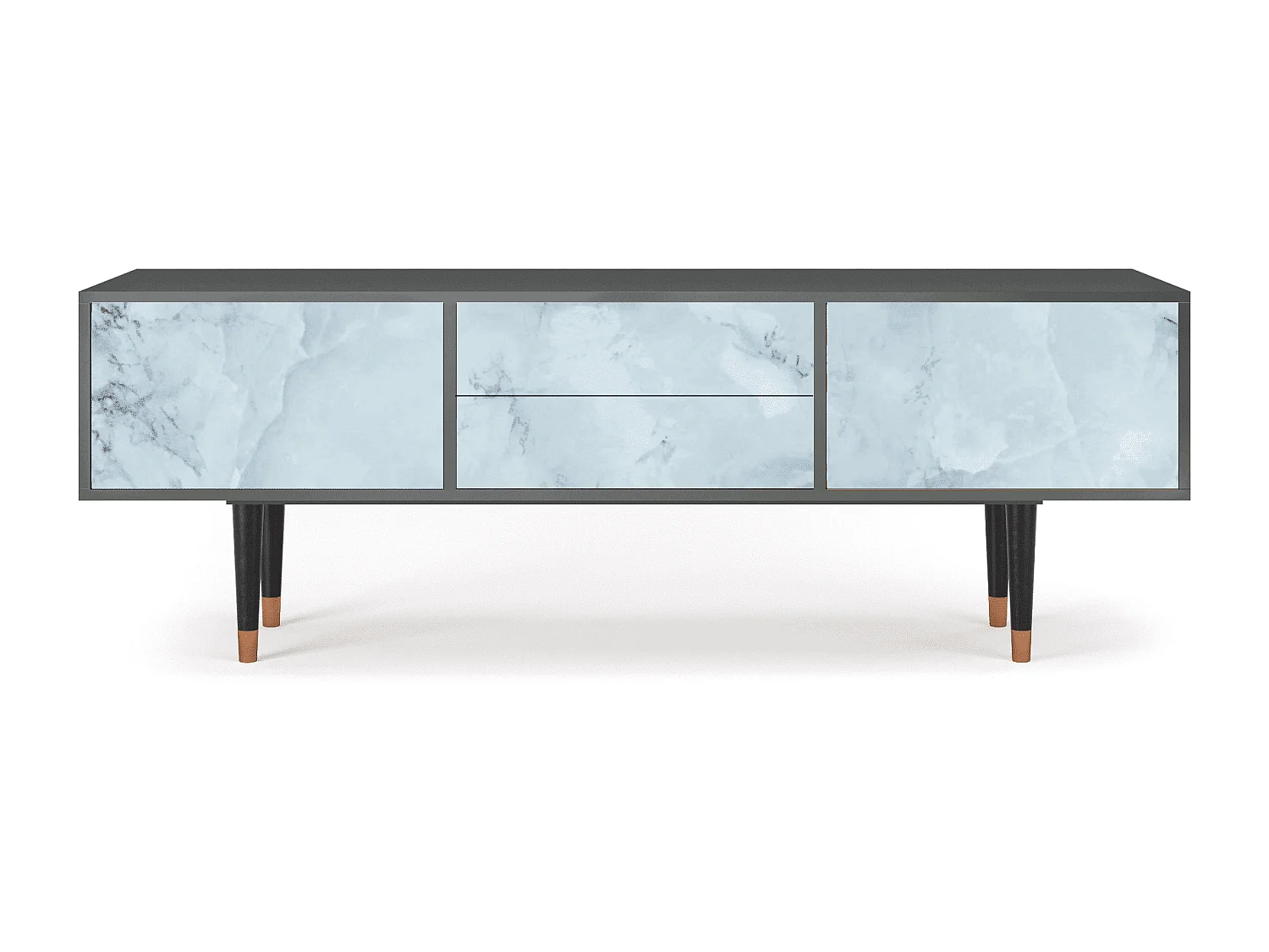 TV-meubel - 170х59х48 cm - T4 - Glacial Colour, Antraciet